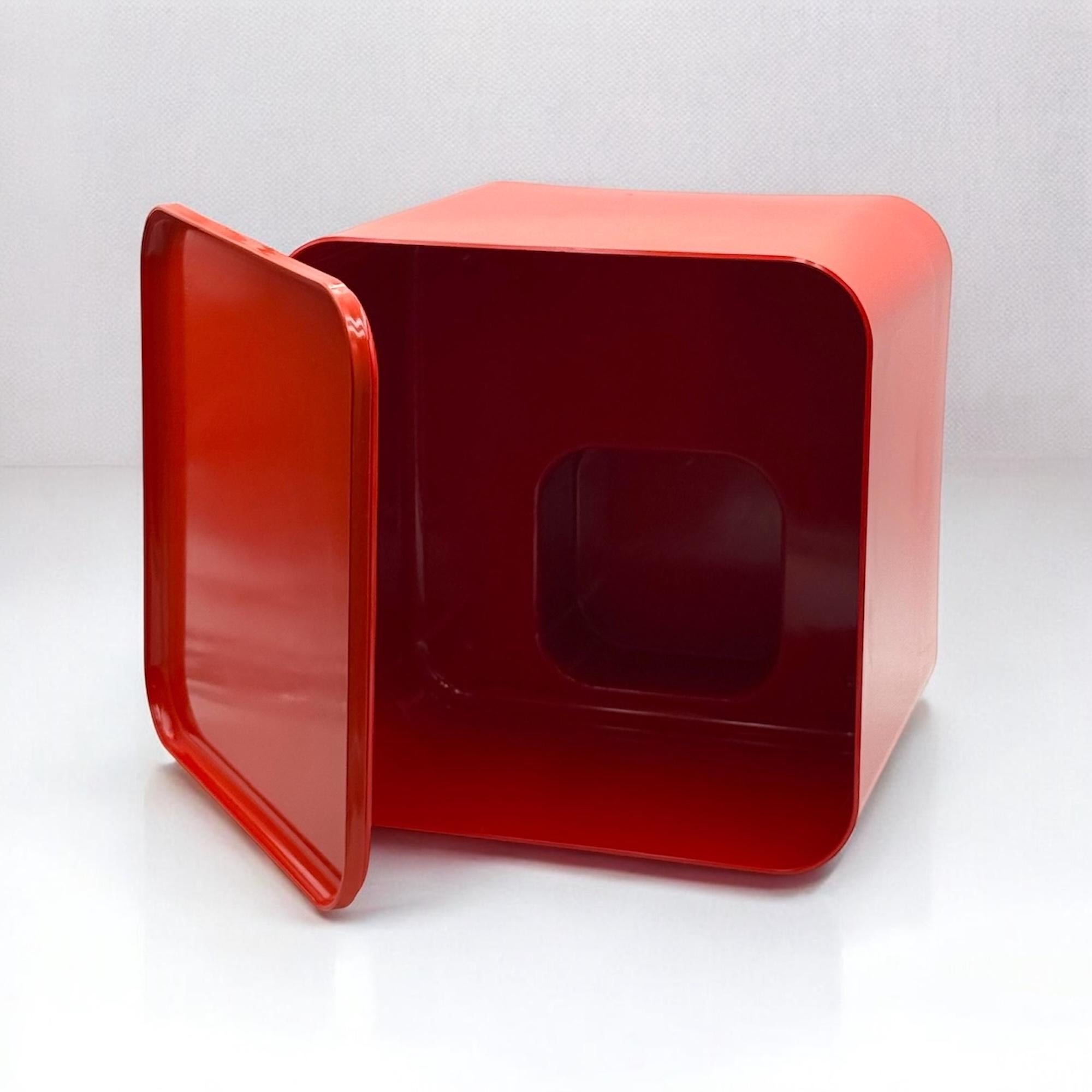 Space Age 70s Table with Storage Compartment DIME by Marcello Siard for Longato 1