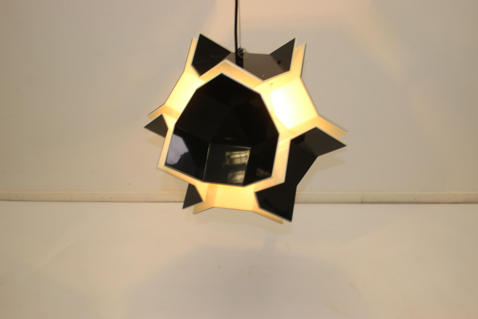 Space Age Acrylic Pendant Lamp by Christophe de Ryck for Dark, 1970s For Sale 5
