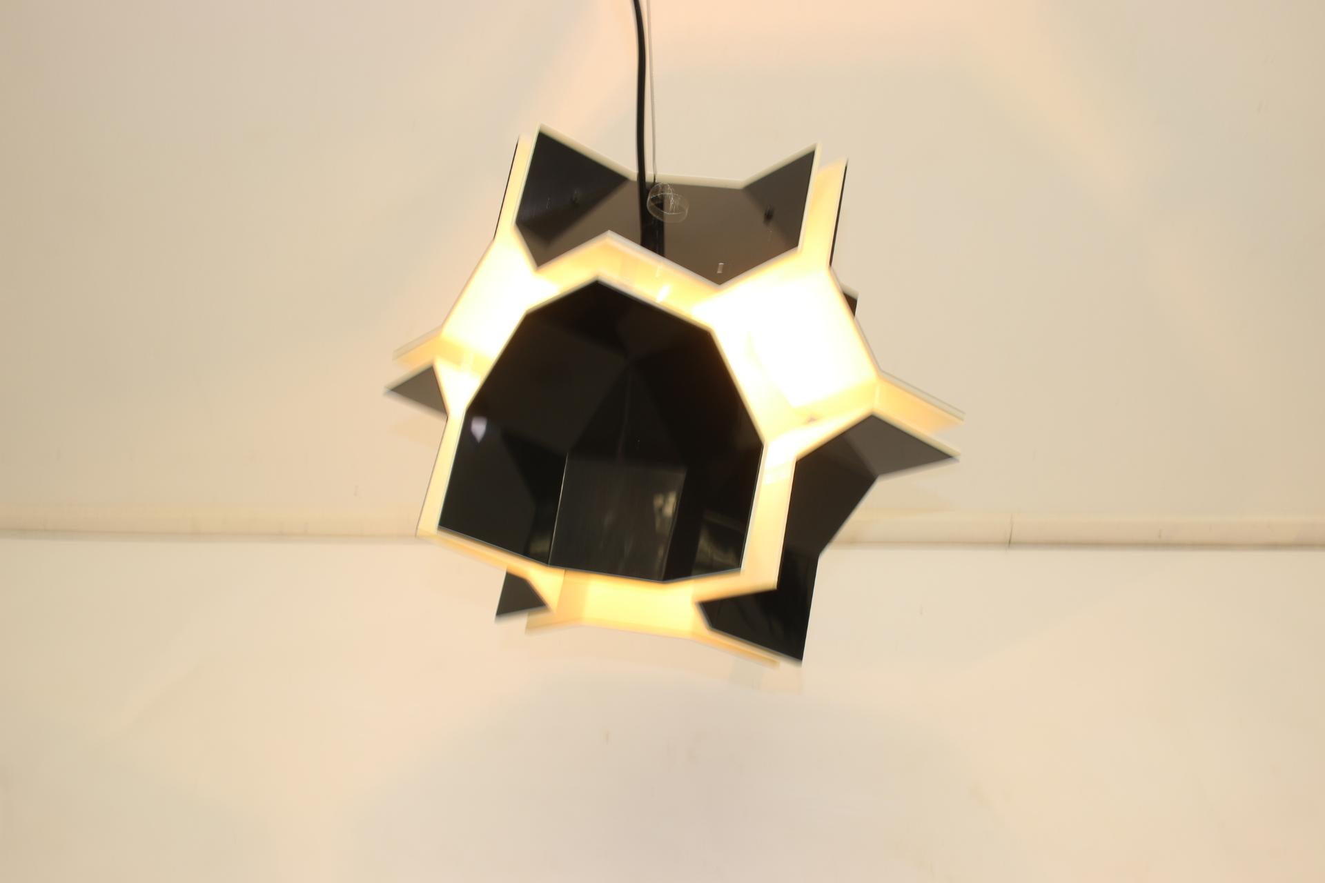 Space Age Acrylic Pendant Lamp by Christophe de Ryck for Dark, 1970s For Sale 7