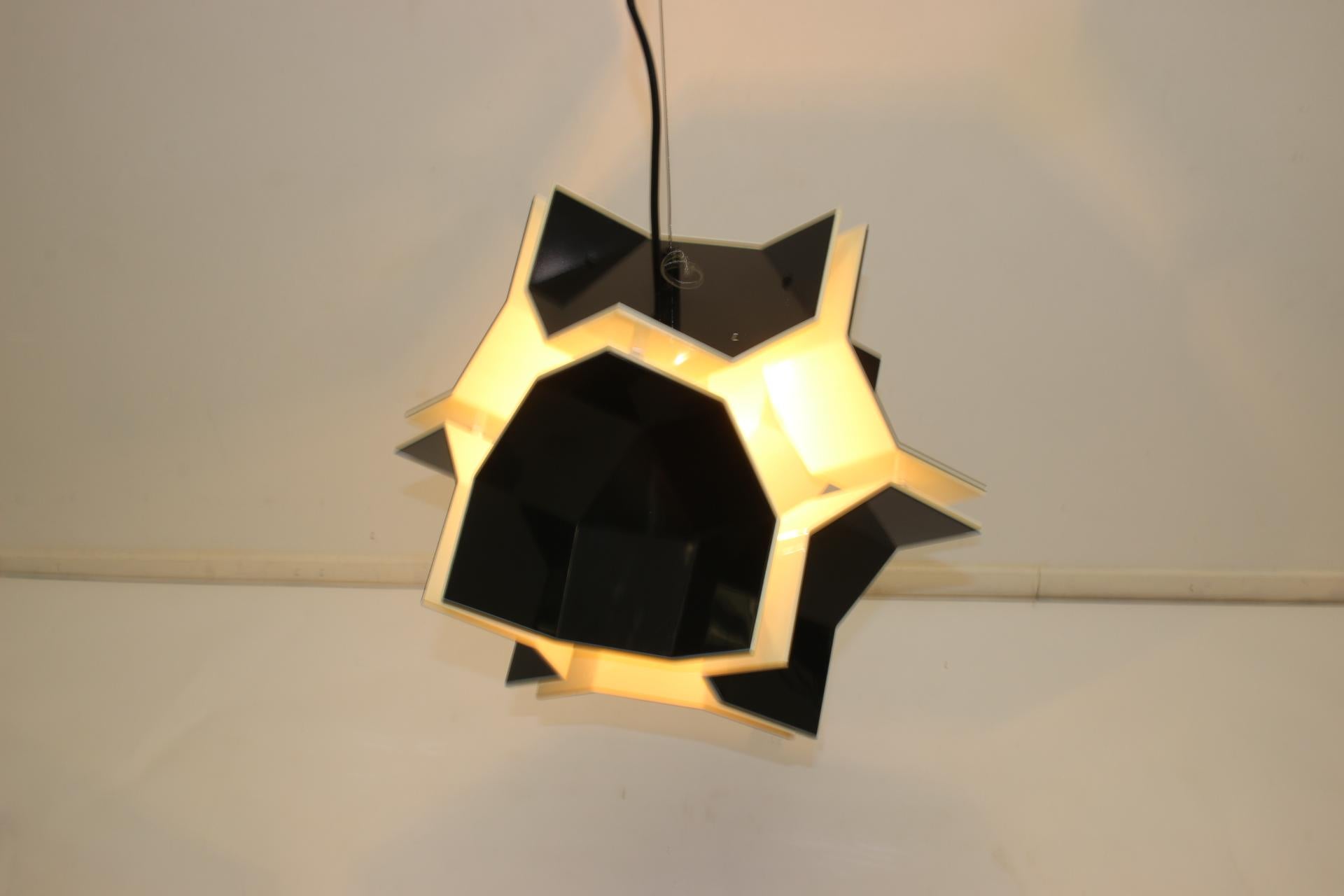 Space Age Acrylic Pendant Lamp by Christophe de Ryck for Dark, 1970s For Sale 13