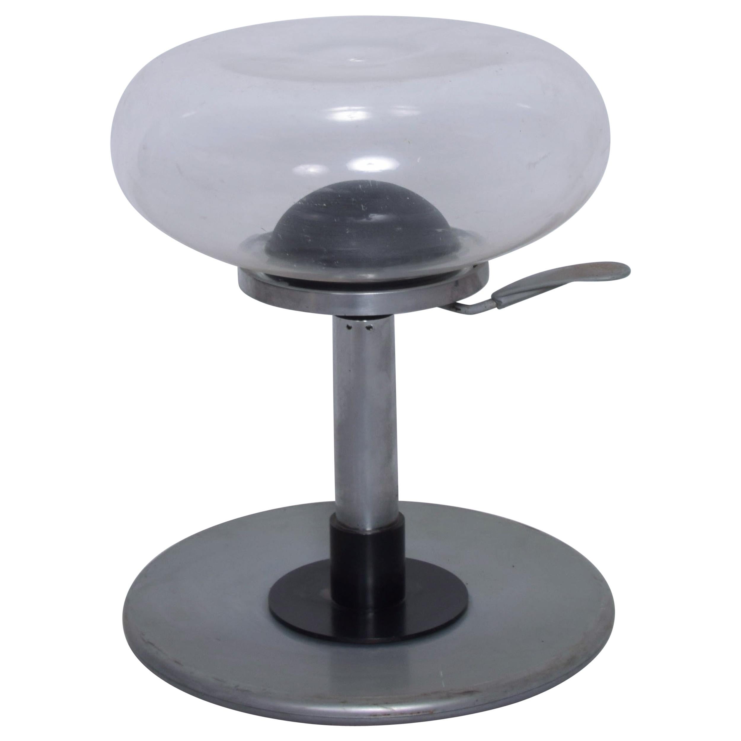 Space Age Adjustable Mambo Stool Lucite Clear Bubble Seat by Delight, Italy