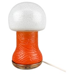Space Age Pilz-Tischlampe aus allen Glasuren von Karin Korn für VEB, Deutschland, Labeled