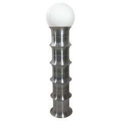 Space Age Aluminium Design Stehleuchte:: signiert "Percz B.":: 1970er Jahre