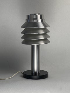 Space age aluminum mushroom dome lamp by Hans Agne Jakobsson for Markaryd Sweden