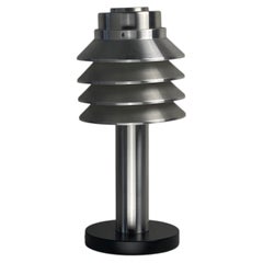 Space age aluminum mushroom dome lamp by Hans Agne Jakobsson for Markaryd Sweden