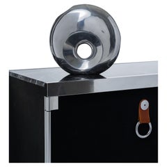 Space Age aluminum vase, 1980s