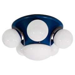 Space Age and Atomic Era flush mount by Stilnovo, Italy, 1960s Space Age and Atomic Era flush mount by Stilnovo, Italy, 1960s