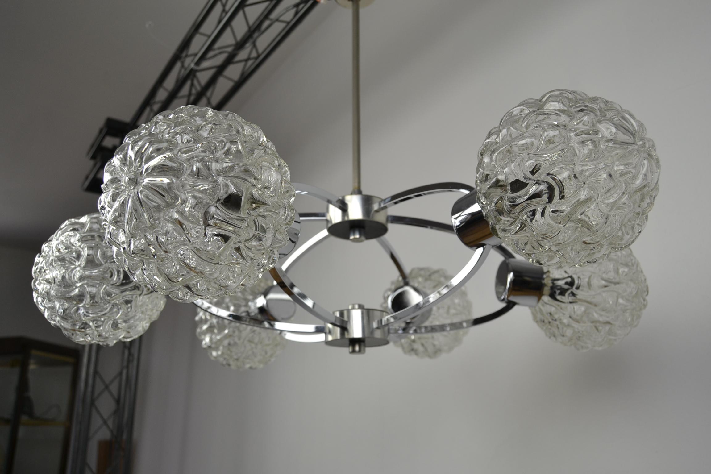 Space Age Atomic Chandelier, 1960s, Germany For Sale 7