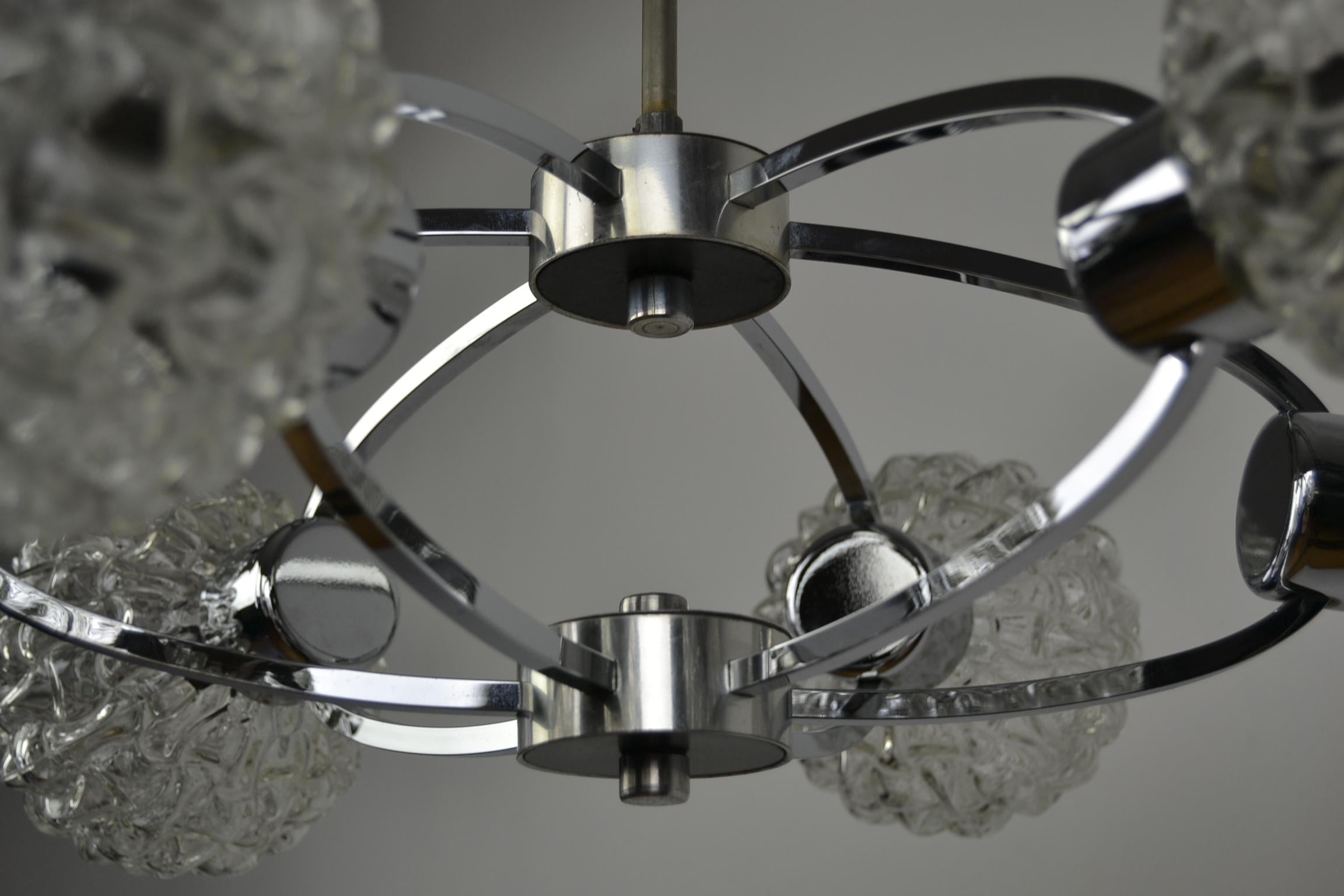 Space Age Atomic Chandelier, 1960s, Germany For Sale 9