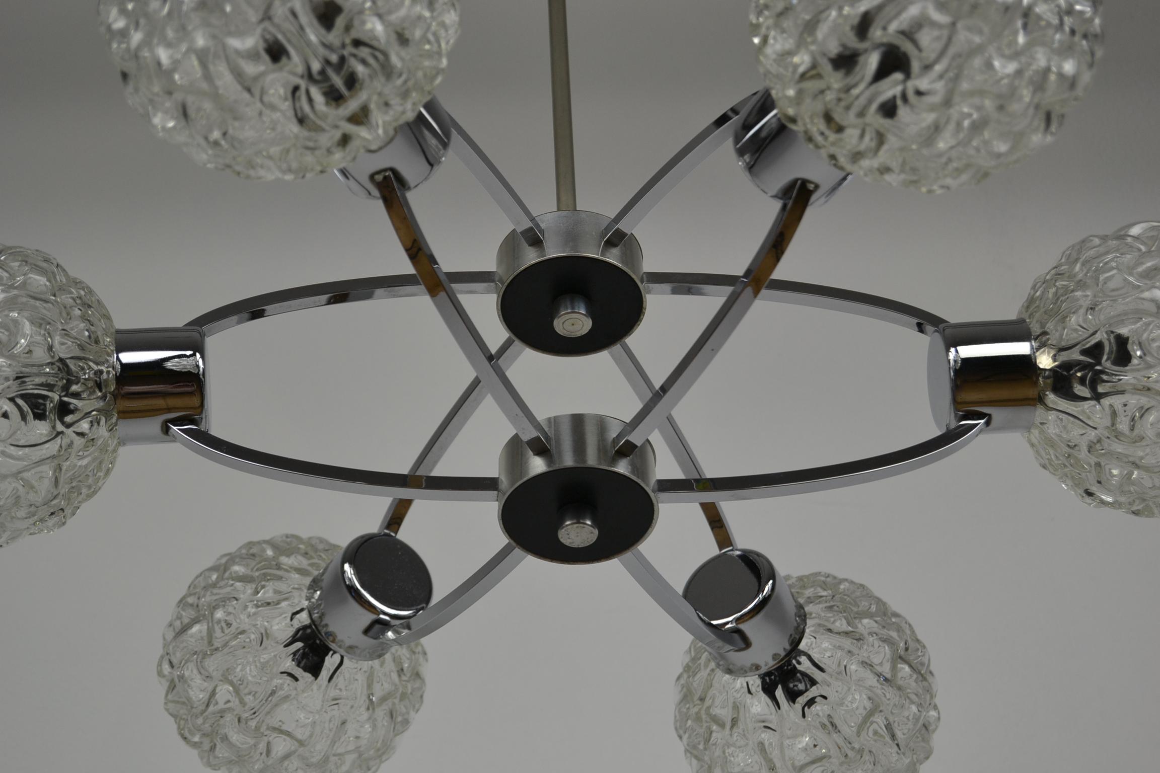 Space Age Atomic Chandelier, 1960s, Germany For Sale 11