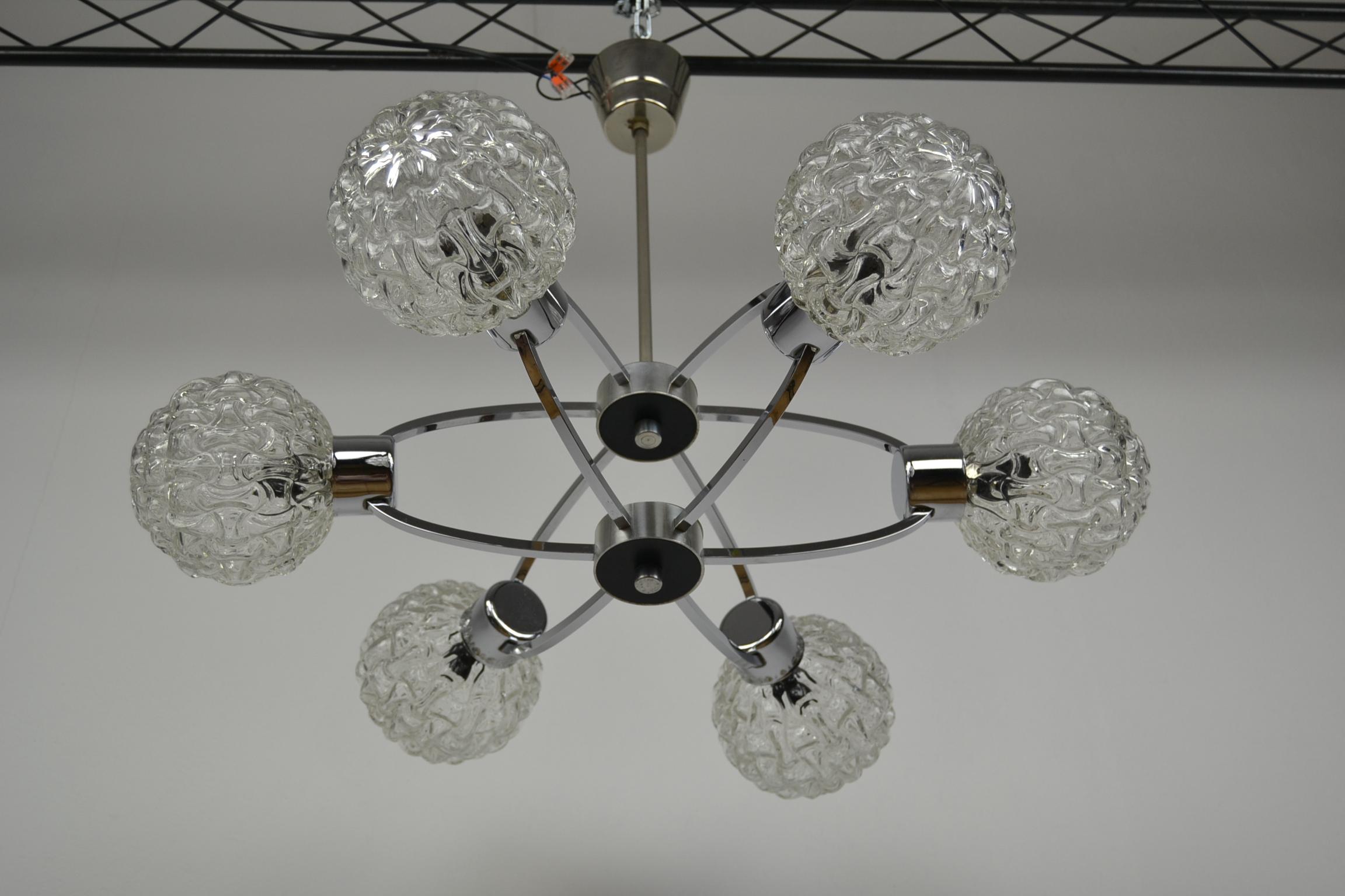 Space Age Atomic Chandelier, 1960s, Germany For Sale 12