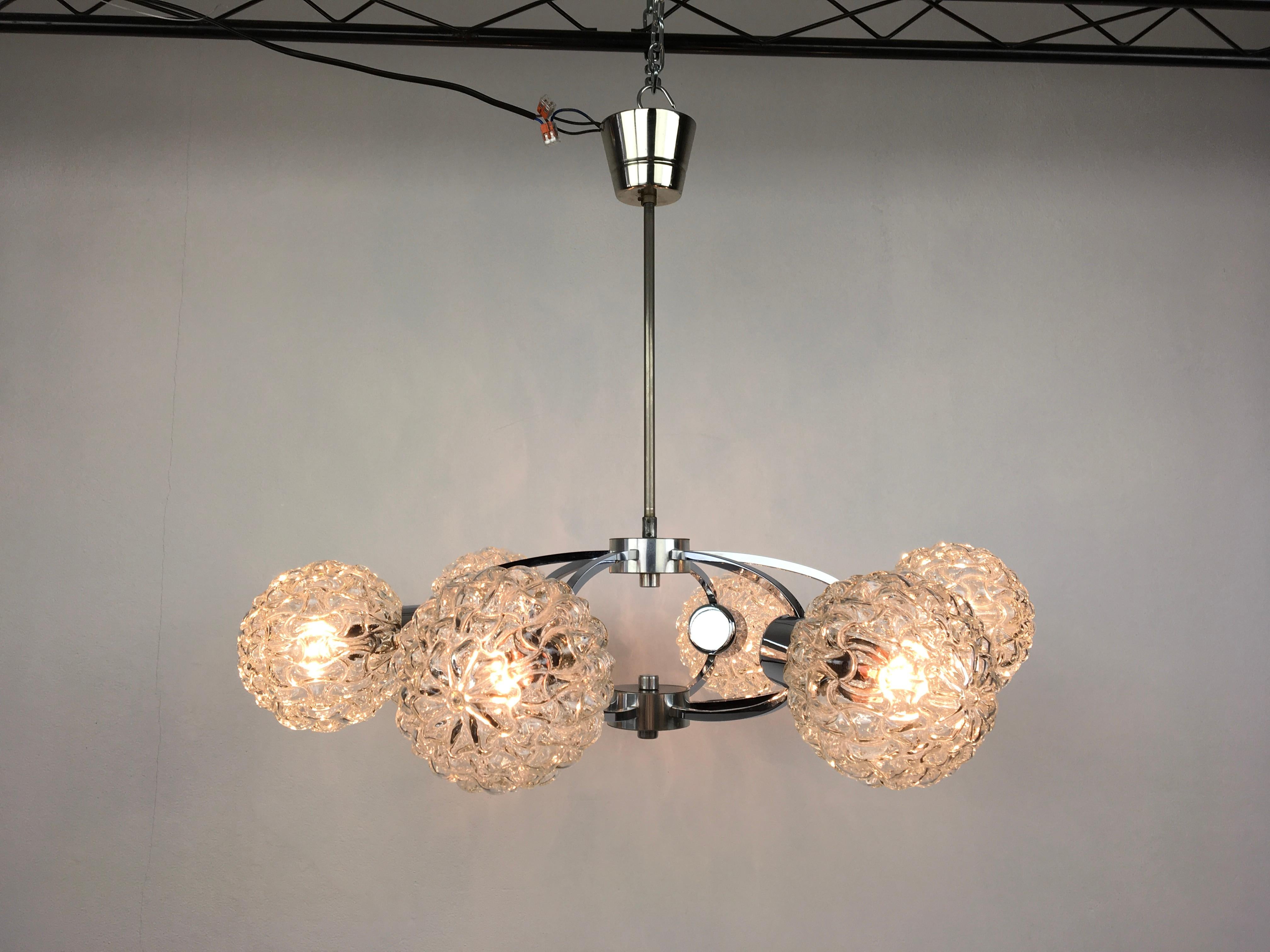 Space Age Atomic Chandelier, 1960s, Germany For Sale 1