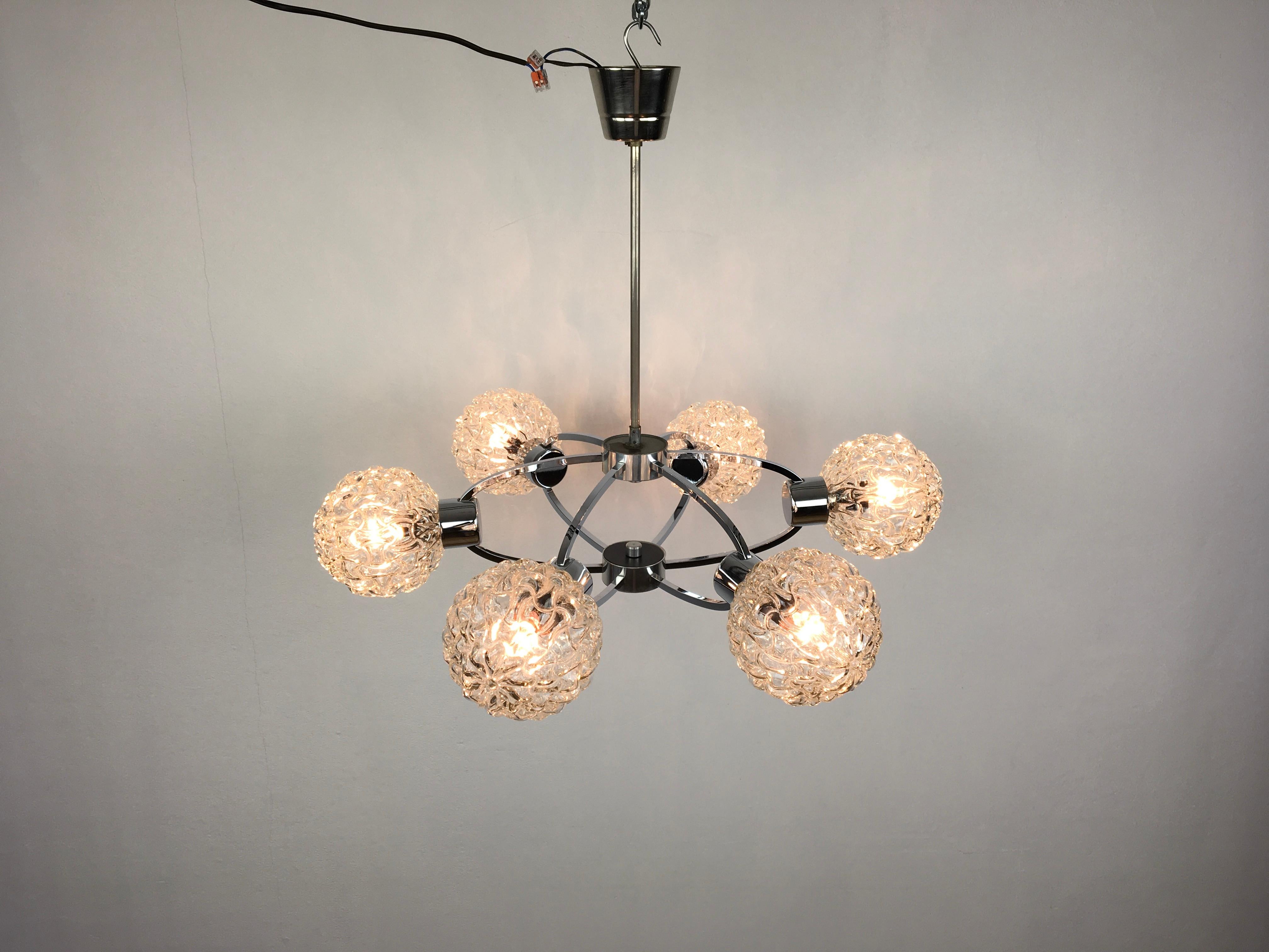 Space Age Atomic Chandelier, 1960s, Germany For Sale 2