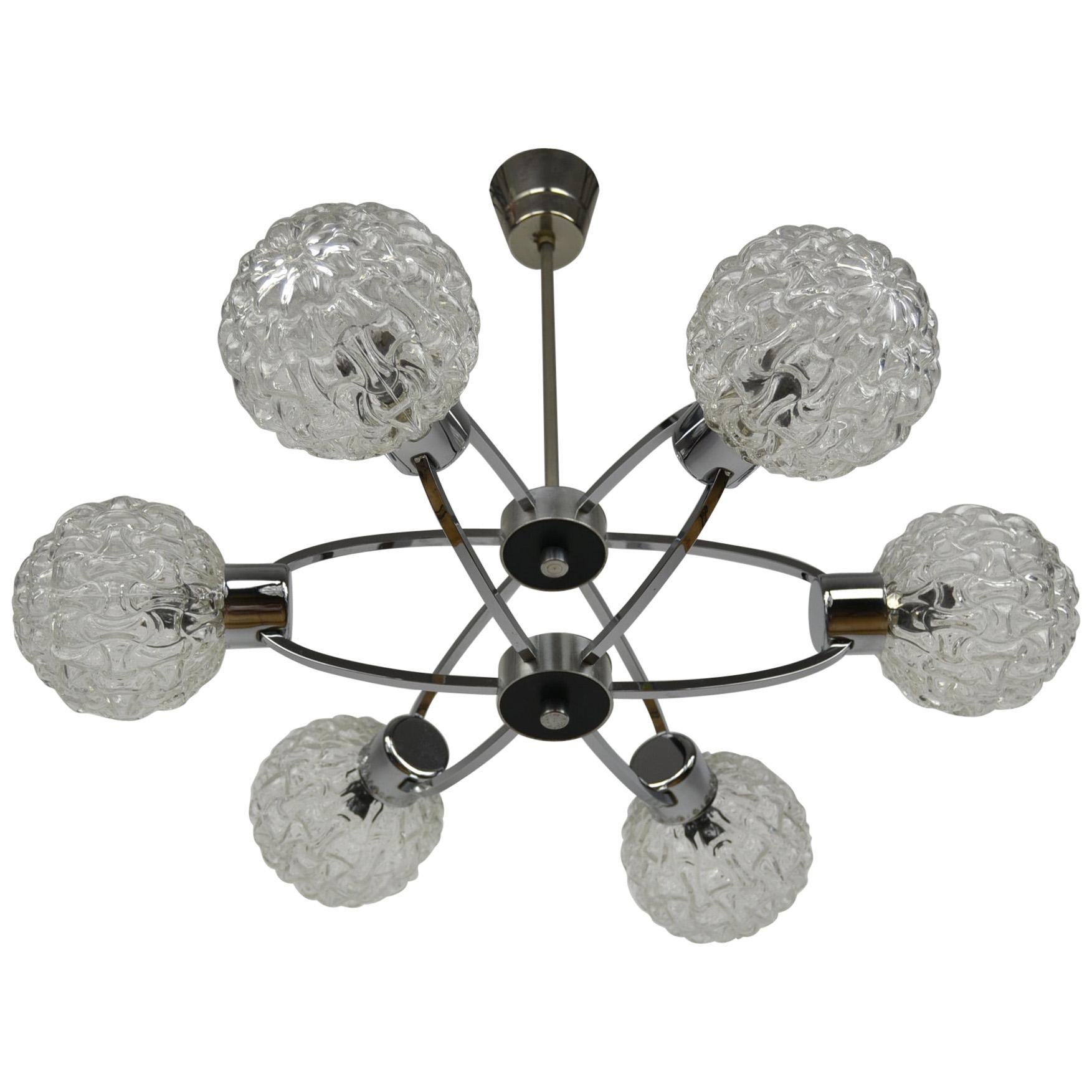 Space Age Atomic Chandelier, 1960s, Germany For Sale
