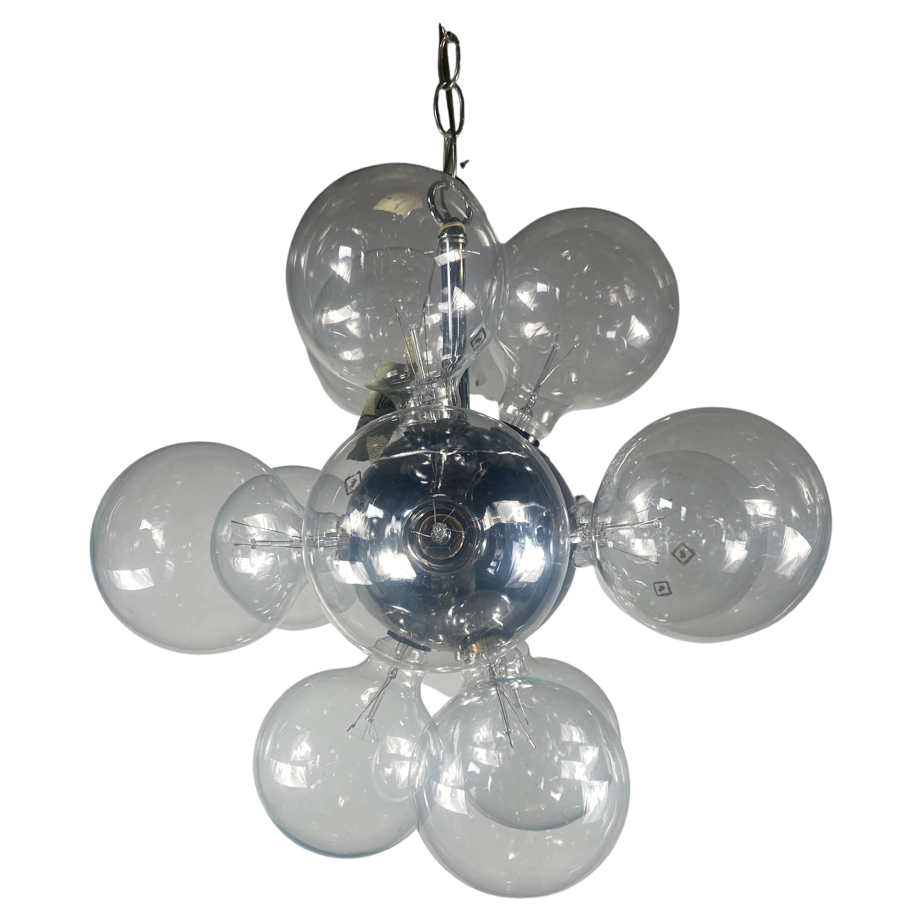 Space Age Atomic Cluster Pendant Chandelier by Belvedere..New / Old Stock ! For Sale