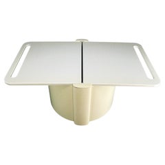 Space Age bar cart trolley cream table by Livia Castelli for Fain Italy, 1970s