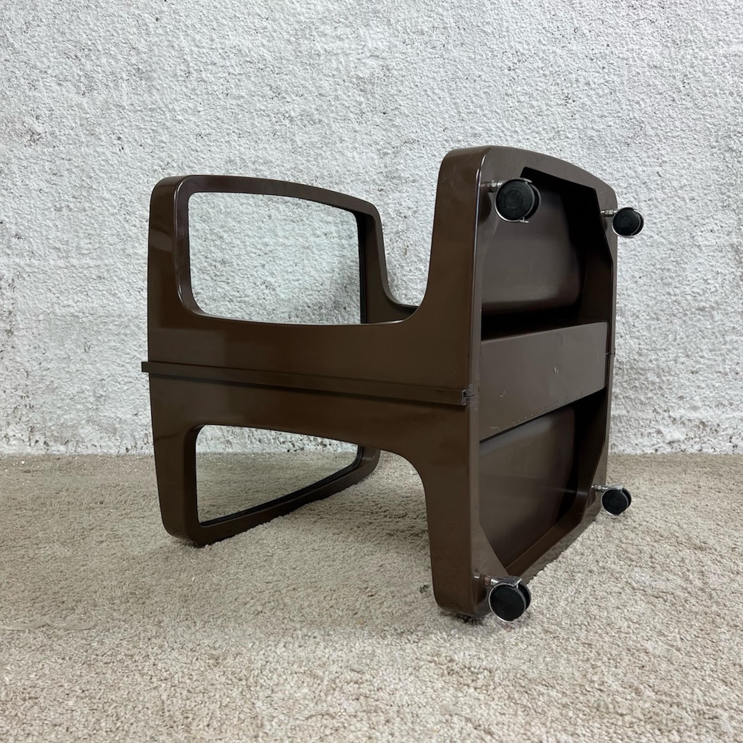 Space Age Bar Cart with Bottle Holder Marc Held for Prisunic, 1970s In Good Condition For Sale In San Benedetto Del Tronto, IT