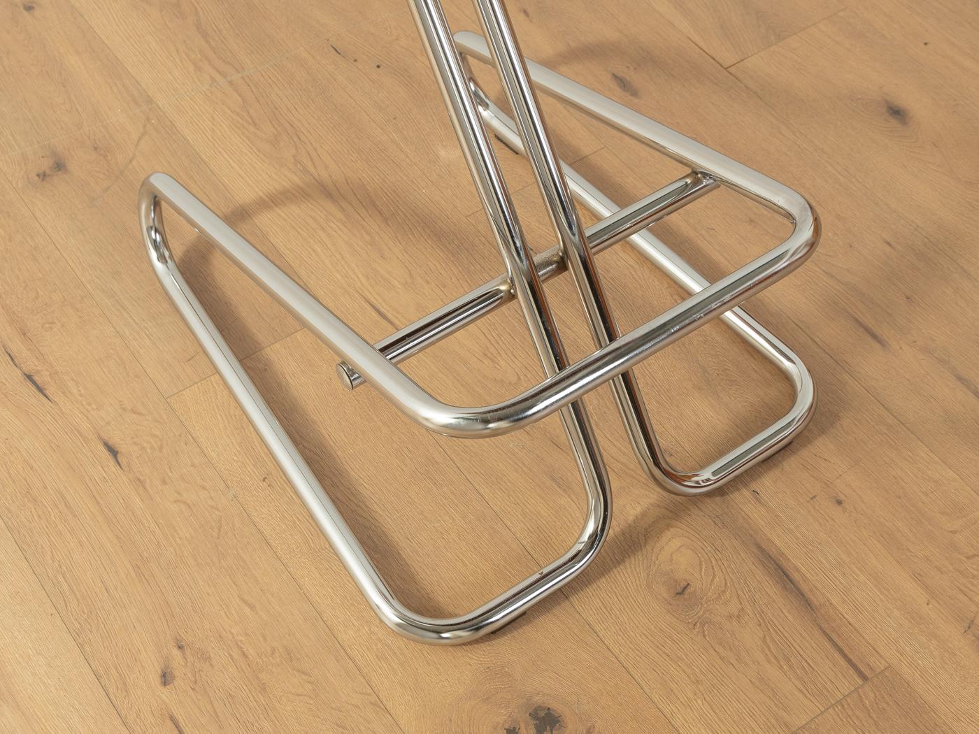 Stainless Steel Space Age Bar Stools, 1970s For Sale
