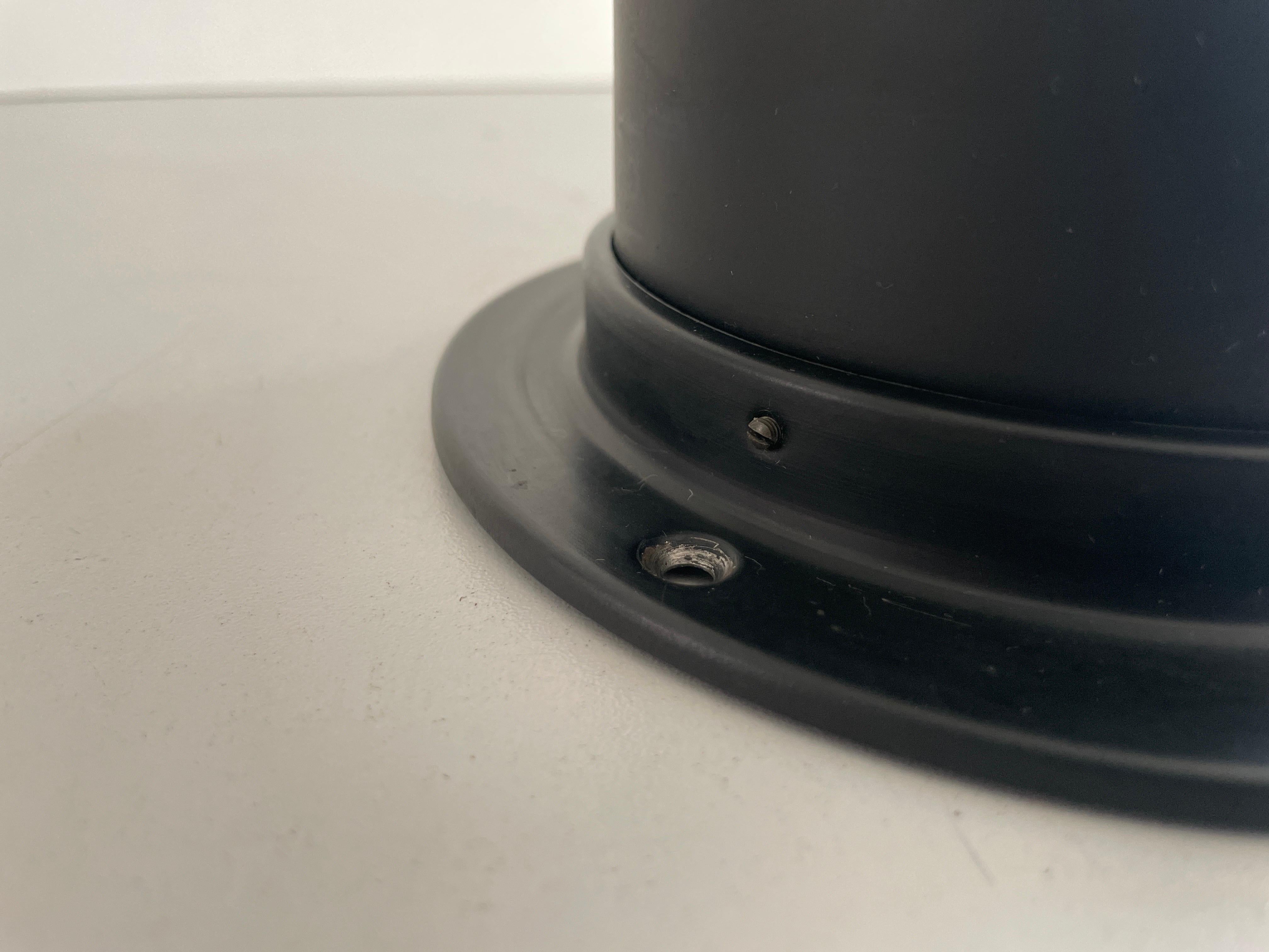 Lampada da soffitto o da parete in metallo nero A Space AGE, anni '70, Germania in vendita 3