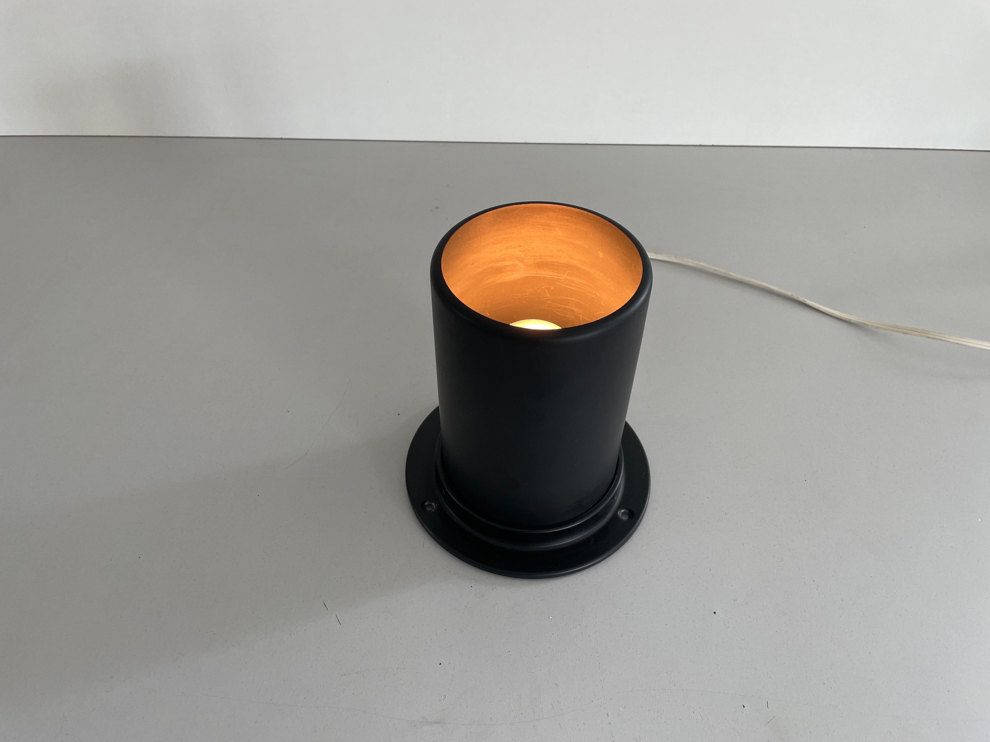 Lampada da soffitto o da parete in metallo nero A Space AGE, anni '70, Germania in vendita 4