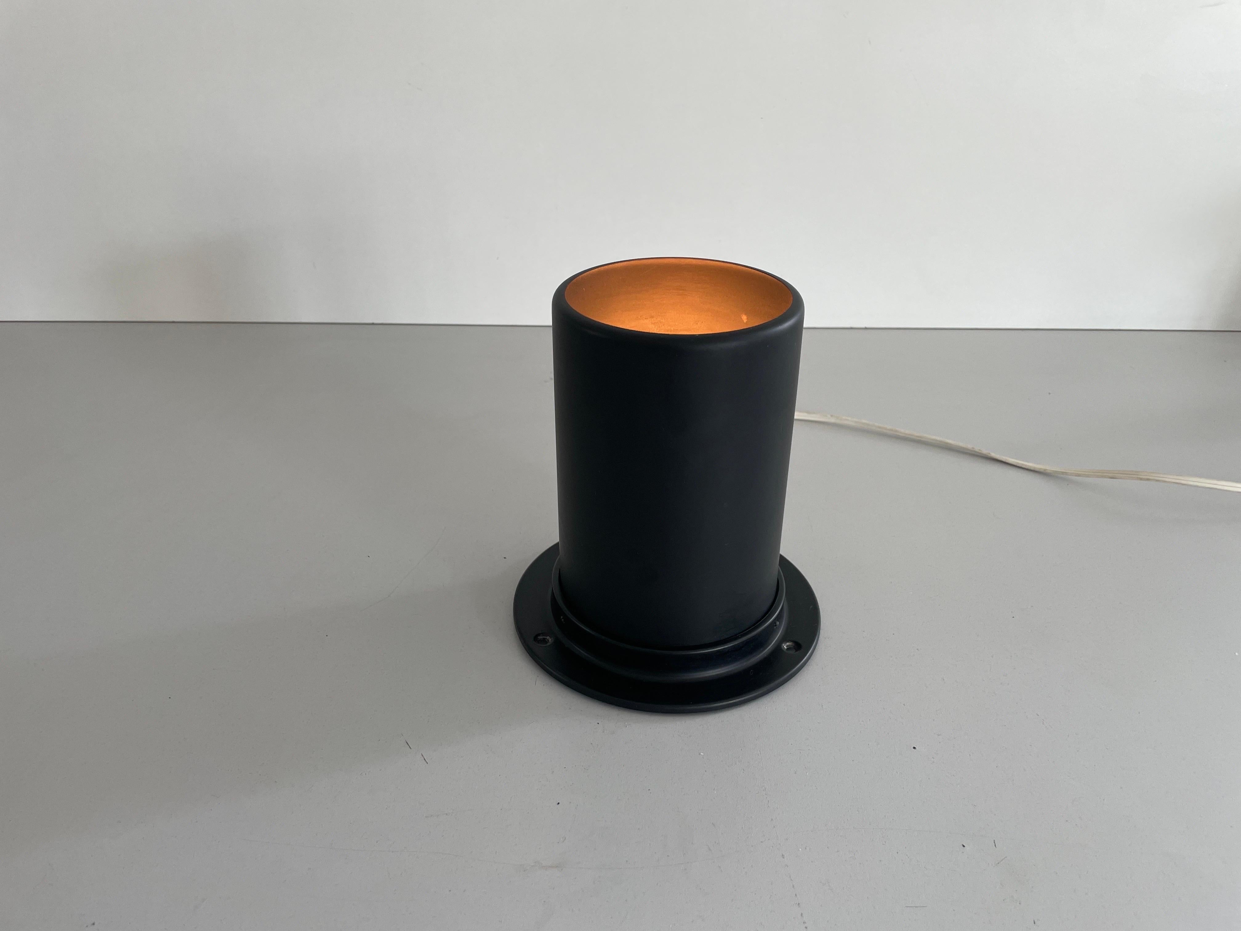 Lampada da soffitto o da parete in metallo nero A Space AGE, anni '70, Germania in vendita 5