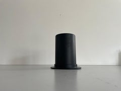 A Space Age Schwarze Metall-Deckenleuchte oder -Wandleuchte, 1970er Jahre, Deutschland