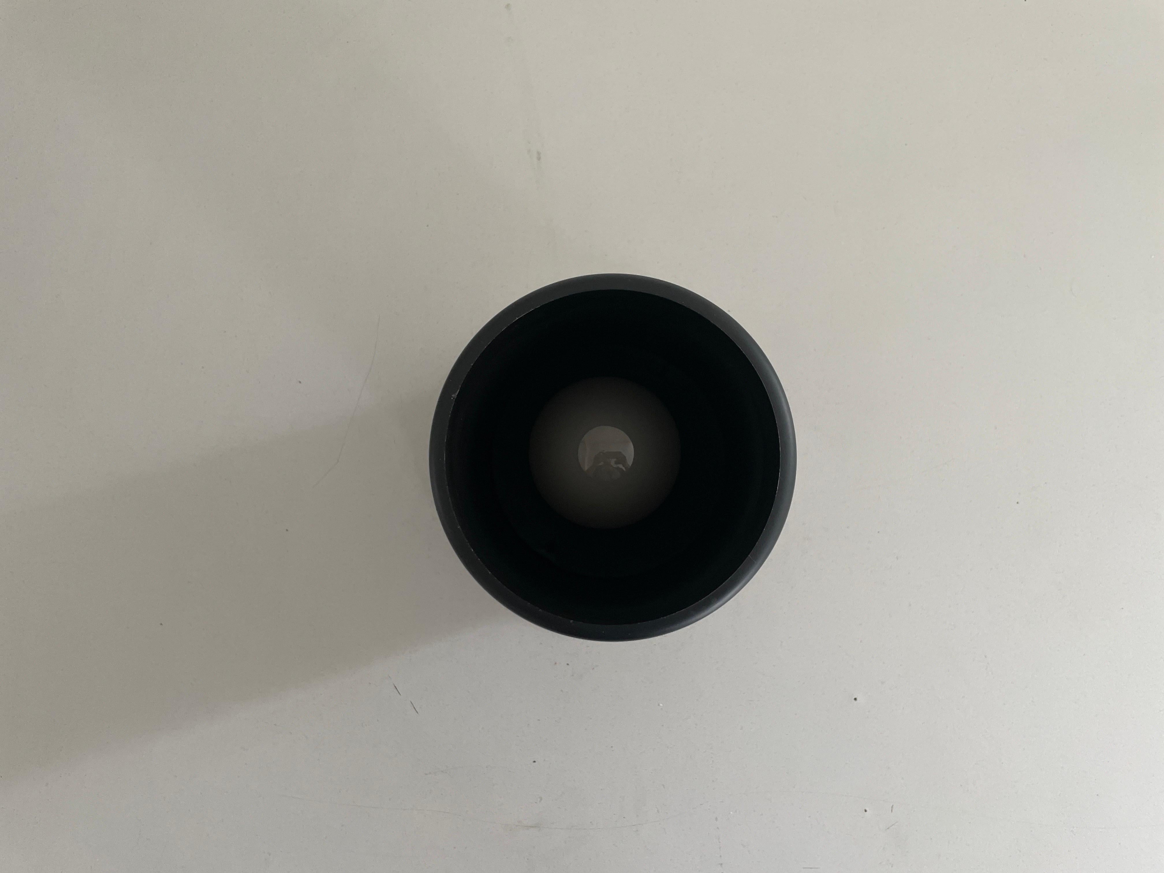 Fine XX secolo Lampada da soffitto o da parete in metallo nero A Space AGE, anni '70, Germania in vendita