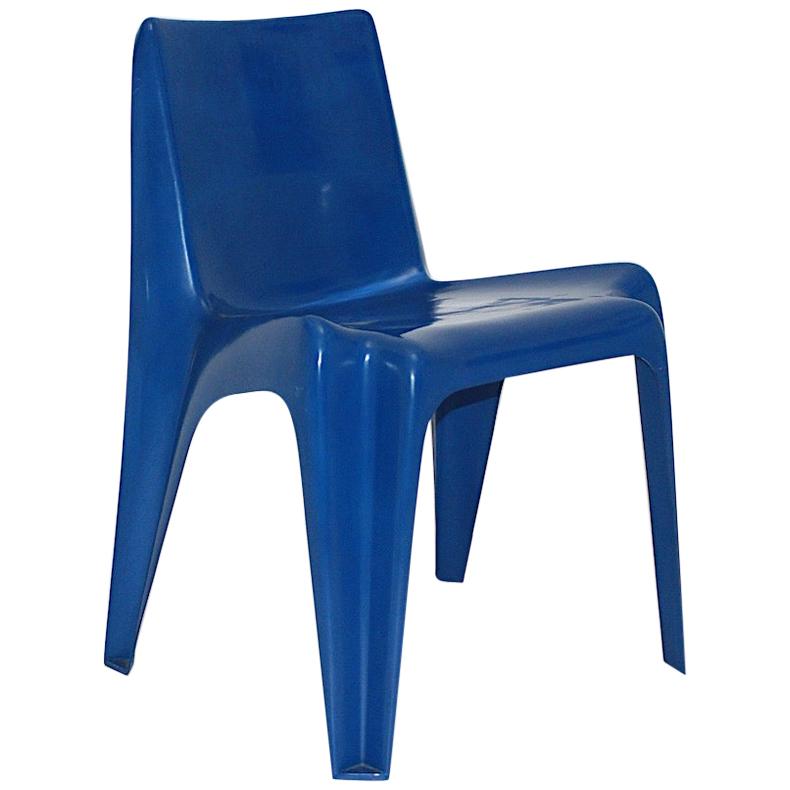 Space Age Blue Vintage Bofinger Chair BA 1171 by Helmut Bätzner, 1960s, Germany