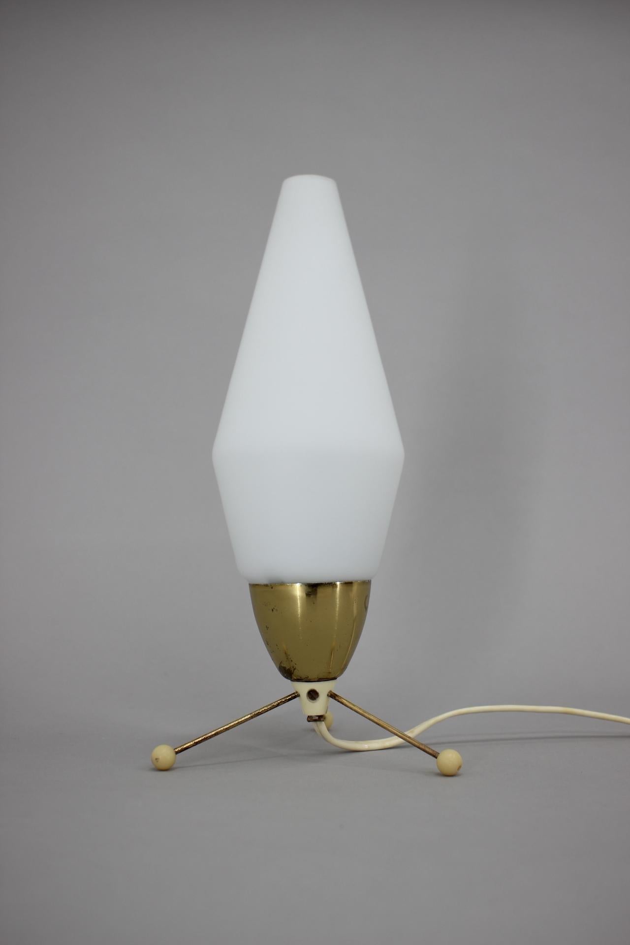 Space Age Brass Mid-Century Table Lamp