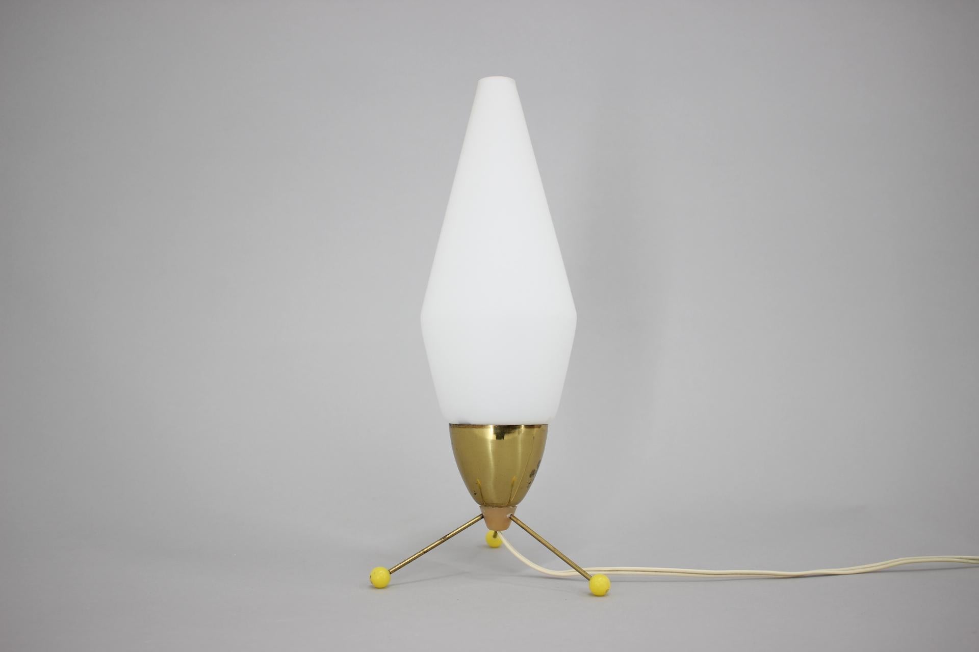 Space Age Brass Mid-Century Table Lamp
