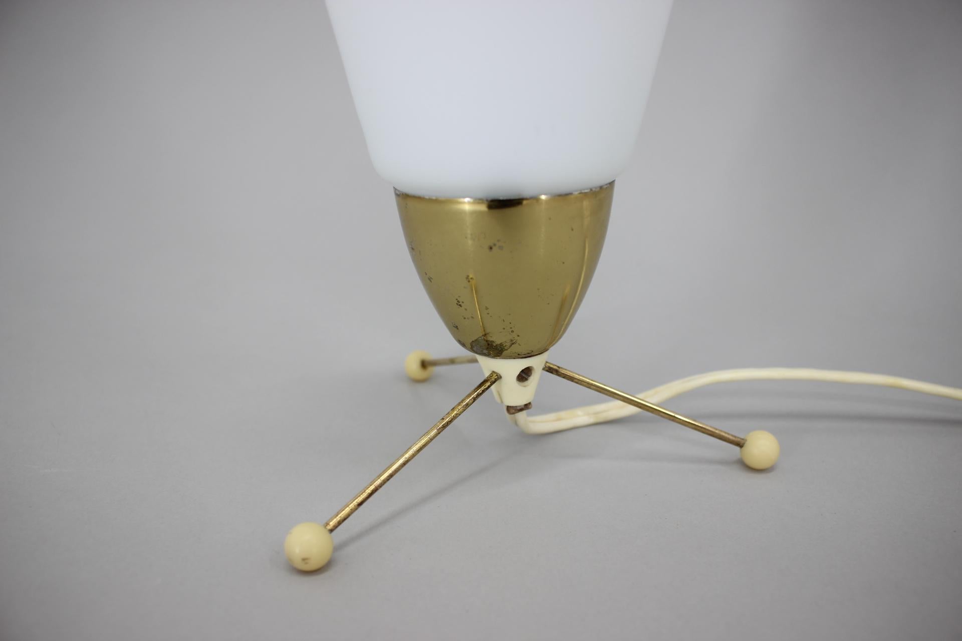 Mid-20th Century Space Age Brass Mid-Century Table Lamp