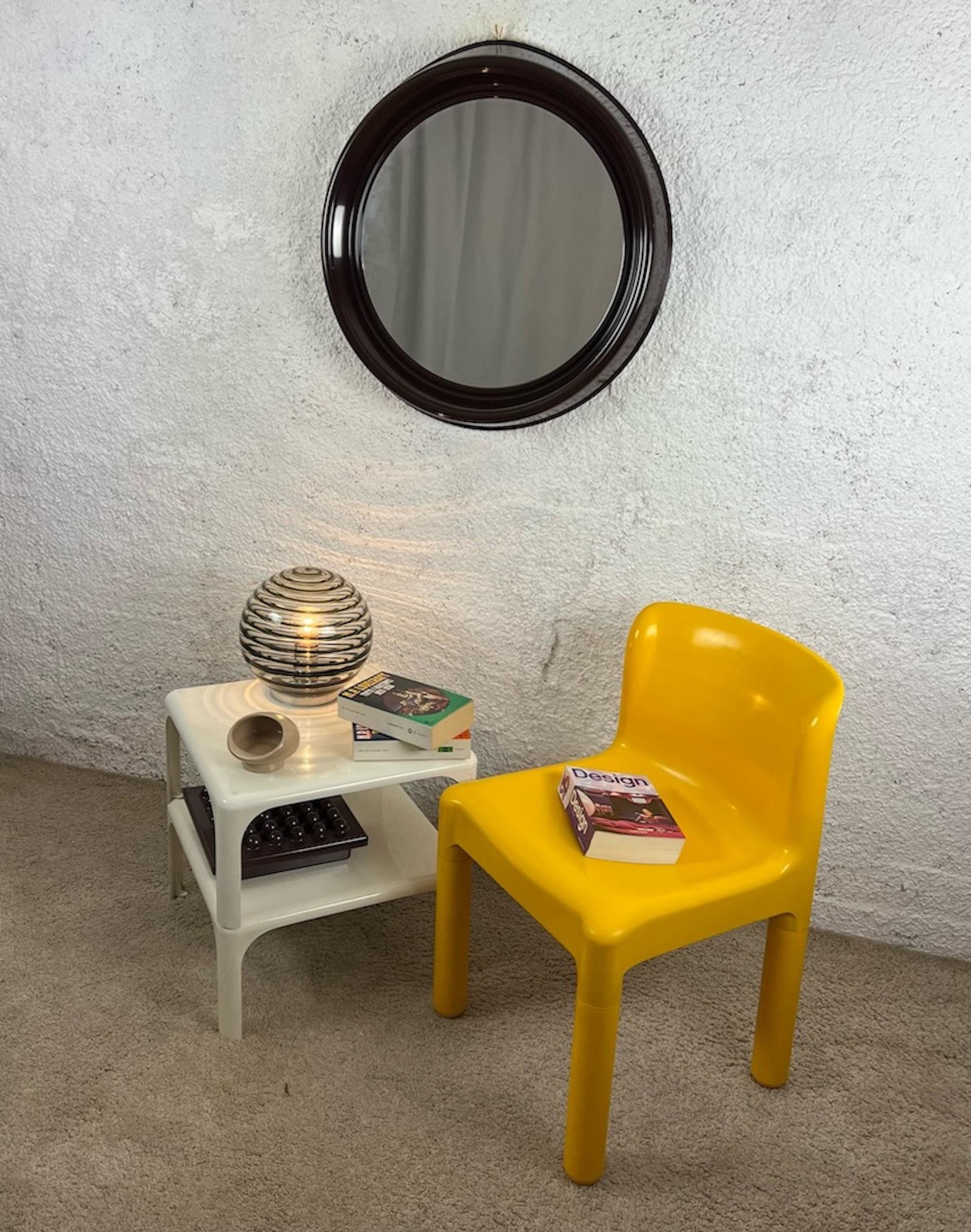  Space Age Brown Mirror by Dal Vera, 1970s 7