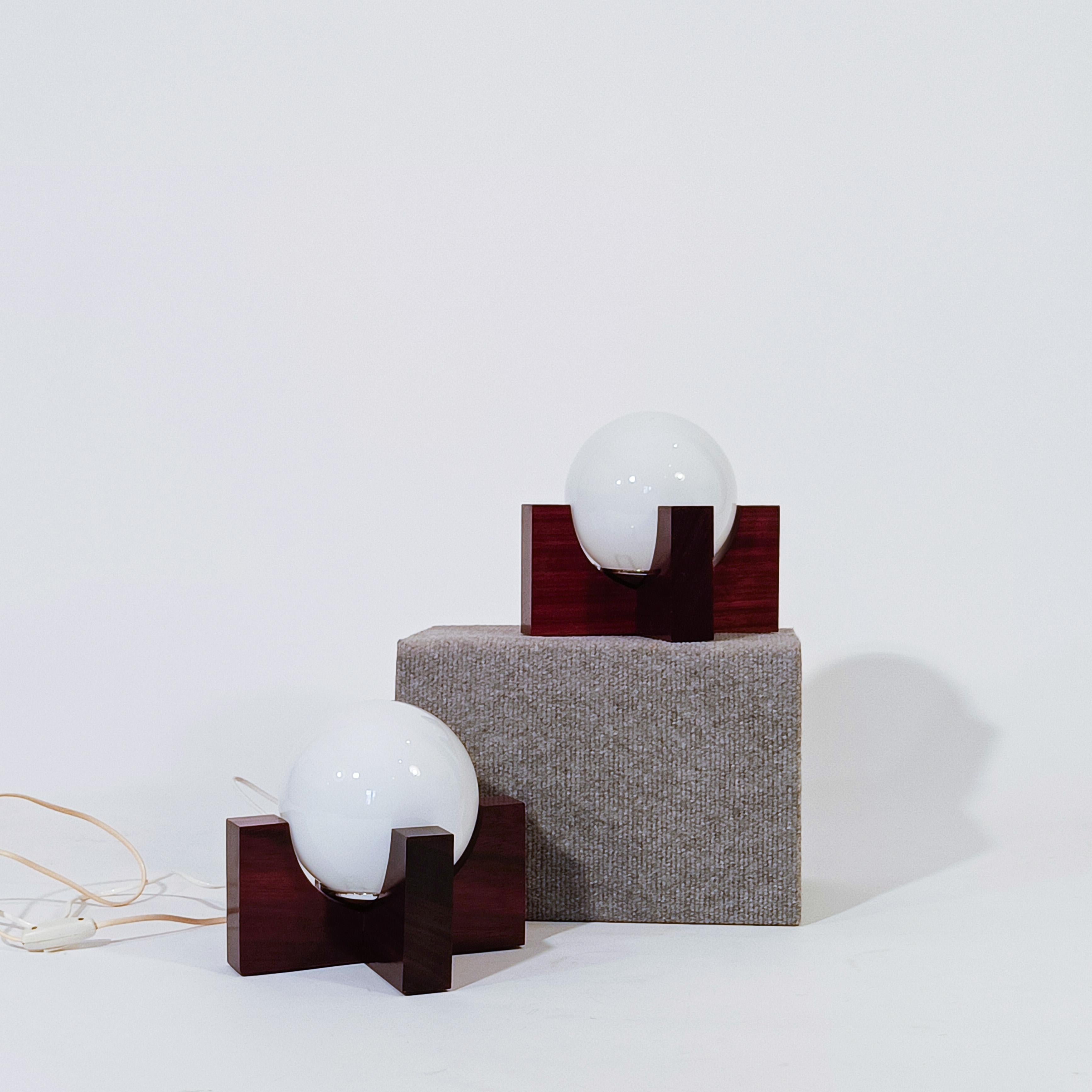 Métal L'âge de l'espace. Lampes de table de style brutaliste par Estiluz, Espagne, 1970 en vente