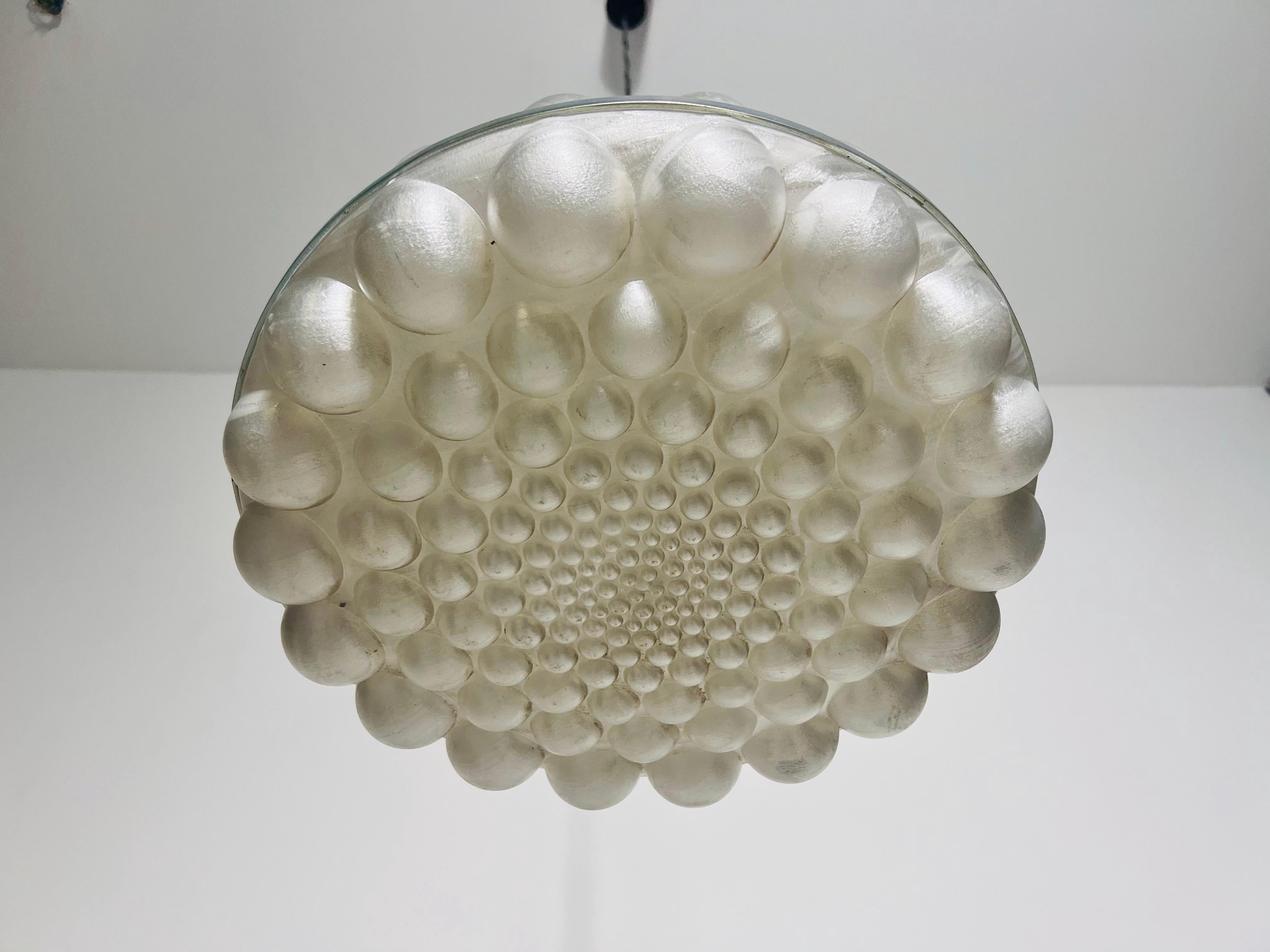 Fin du 20e siècle Lampe suspendue de l'ère spatiale, Allemagne de l'Est, 1970 en vente