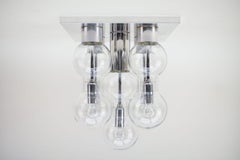 Space Age Bubble Wall or Ceiling Lamp by Doria Leuchten, 1960s Germany