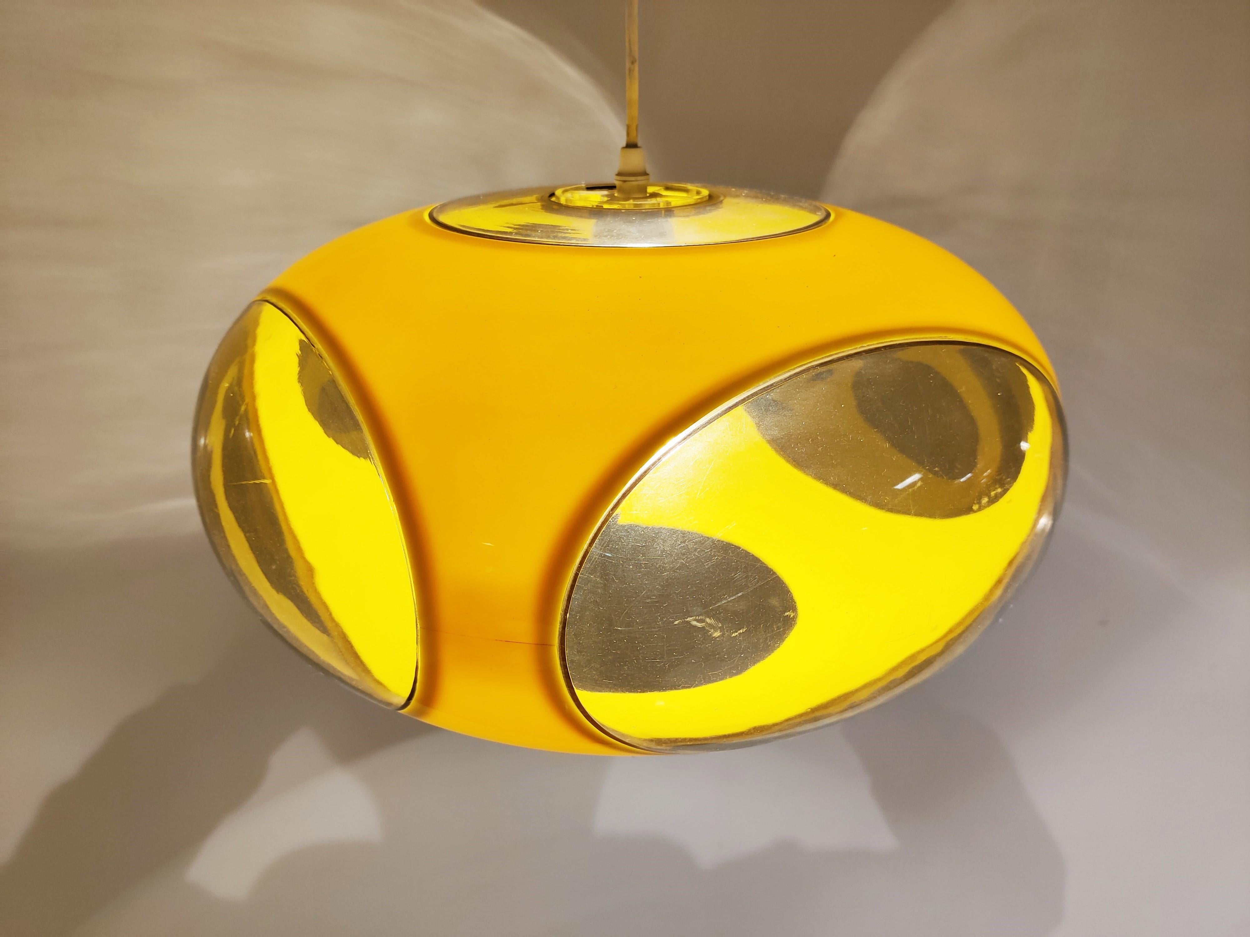 Plastic Space Age 'bug eye' Pendant Light, 1960s