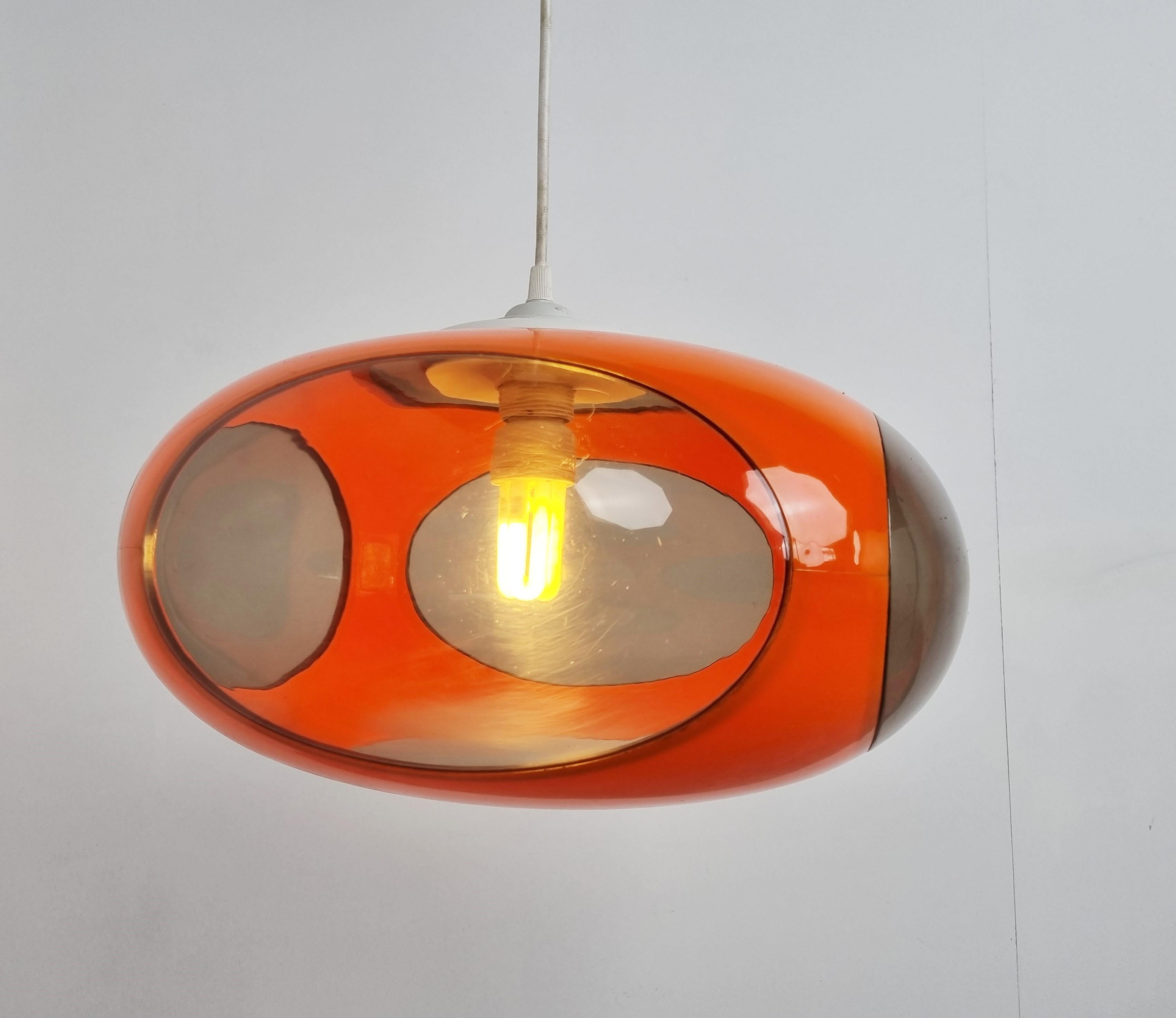 Plastic Space age 'bug eye' pendant light, 1960s