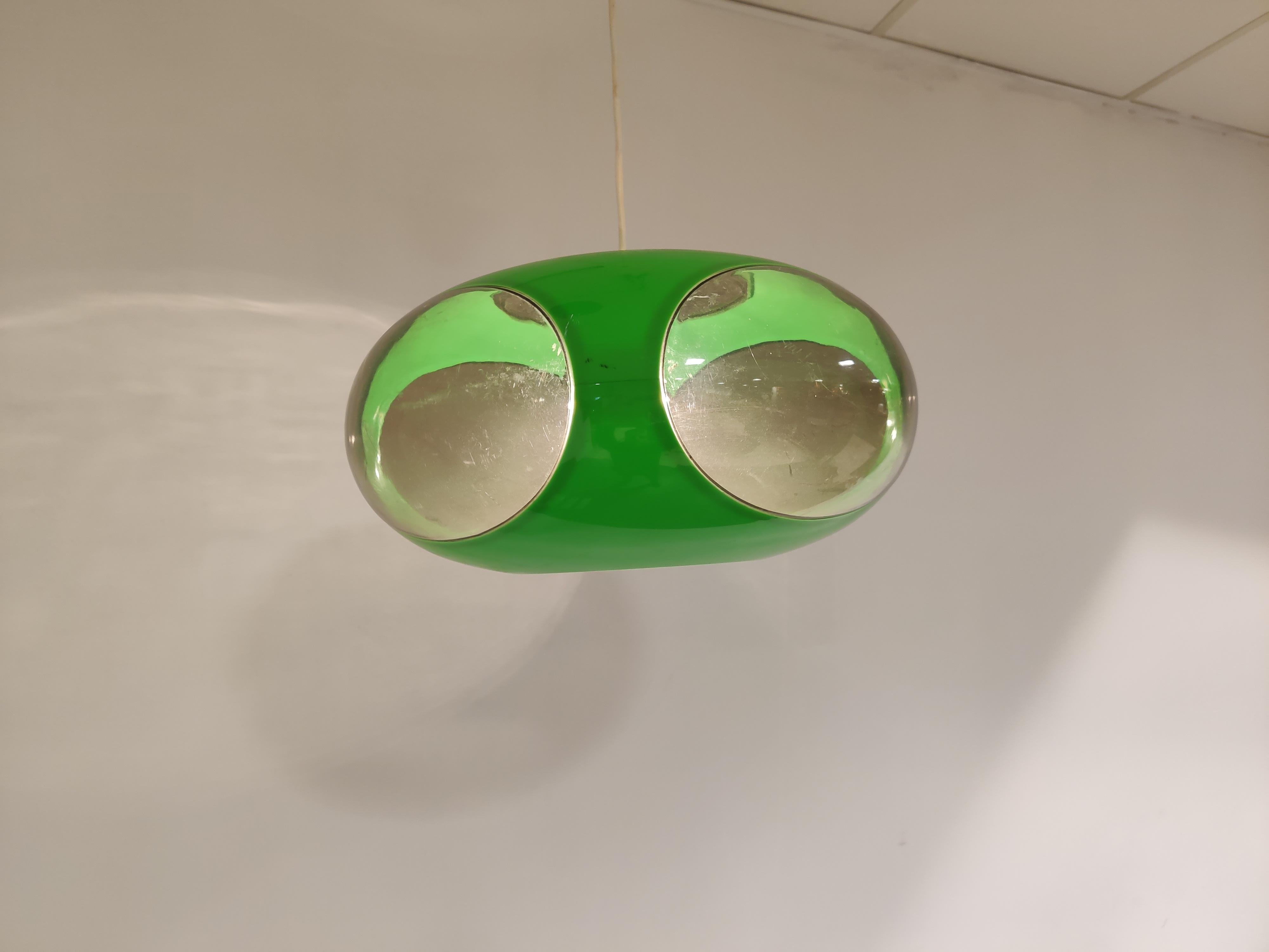 Space Age 'Bug Eye' Pendant Light, 1960s, Ufo Pendant Light, Vintage Pendant l In Good Condition In Leuven, Vlaams Gewest