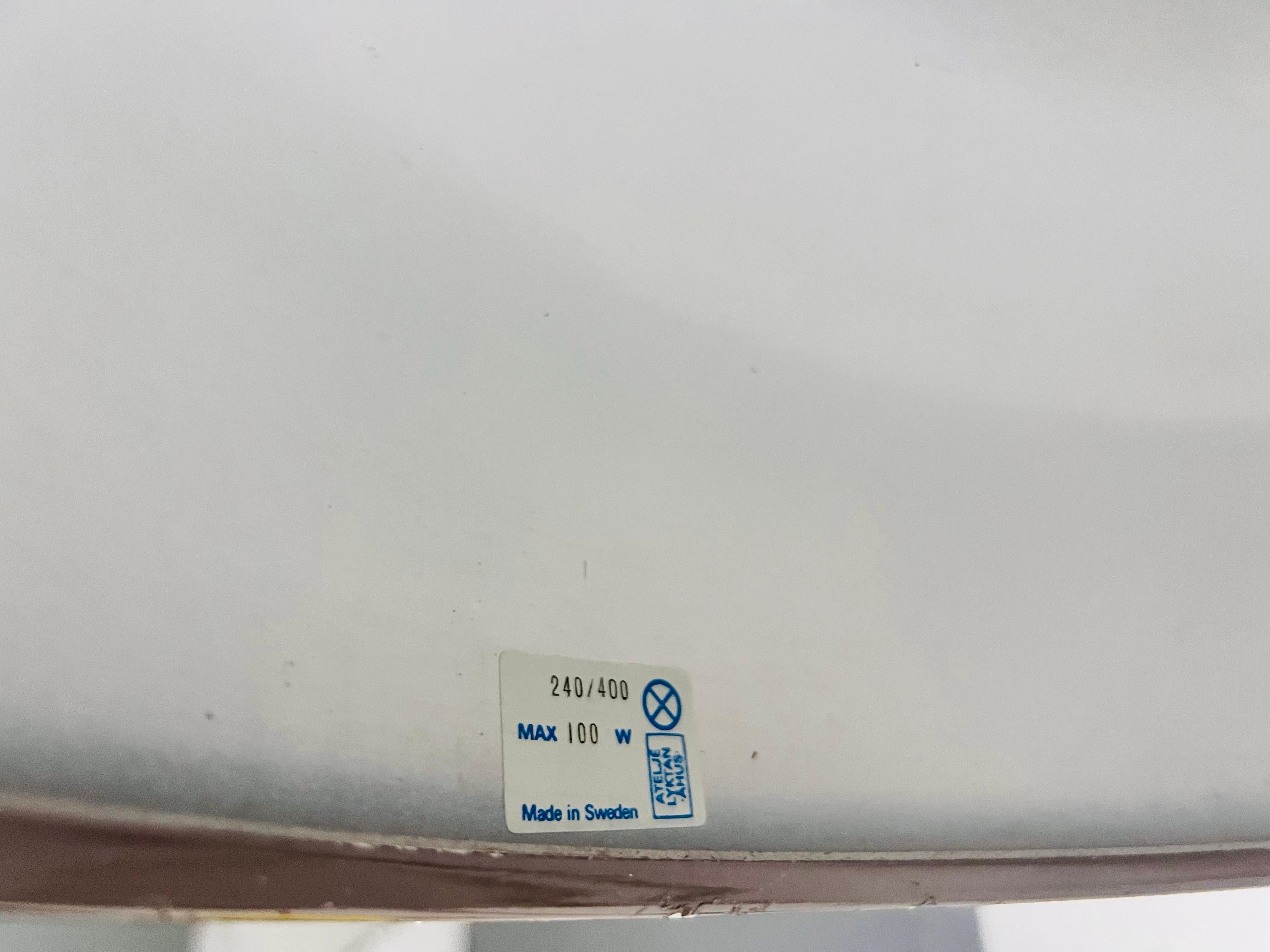 Lampada a sospensione Bumling Brown A Space Age di Atelje Lytan, Svezia, anni '70 in vendita 3