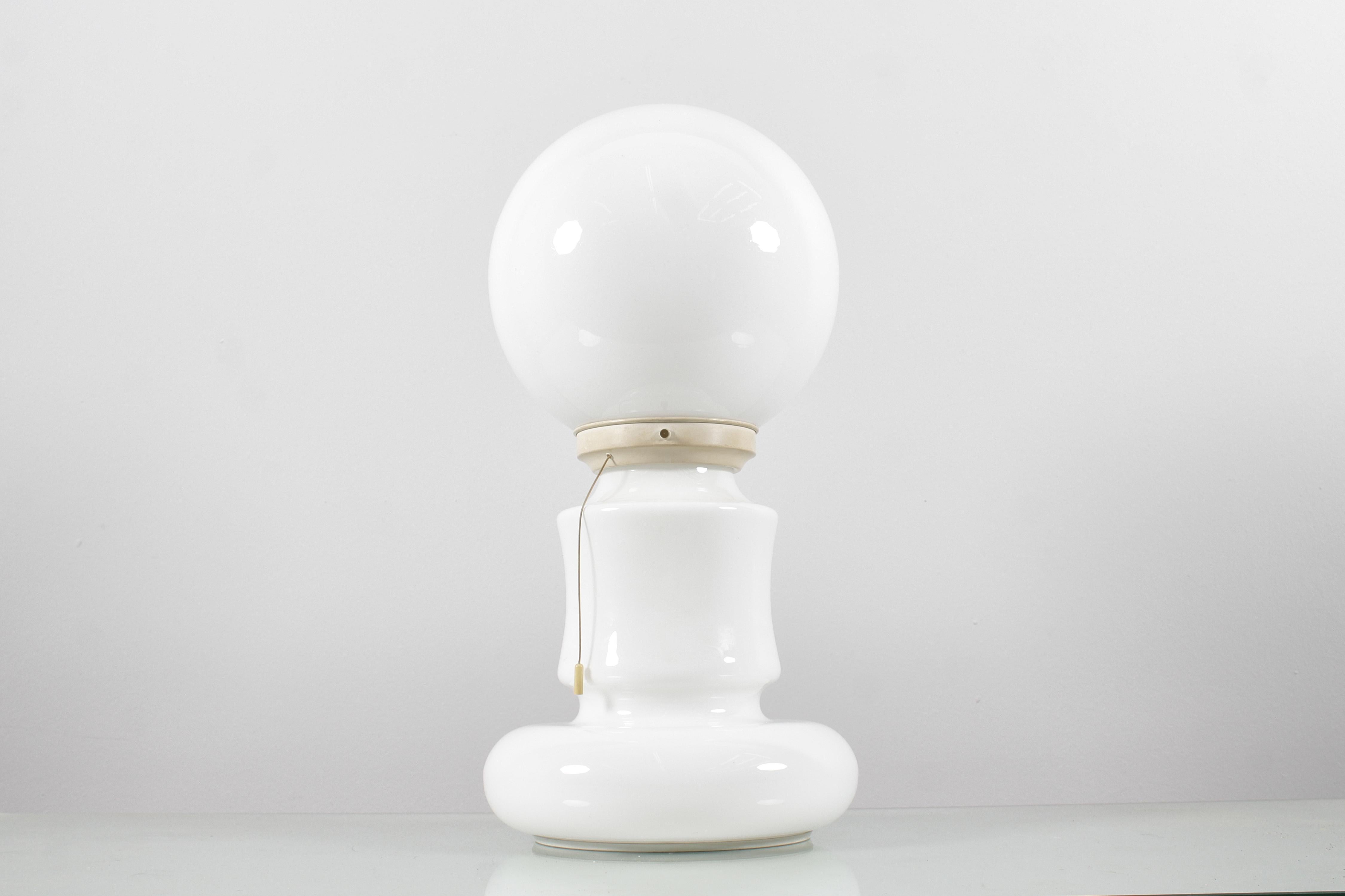 Space A.C. for Mazzega Murano Glass Table Lamp 70s Italy Bon état - En vente à Palermo, IT