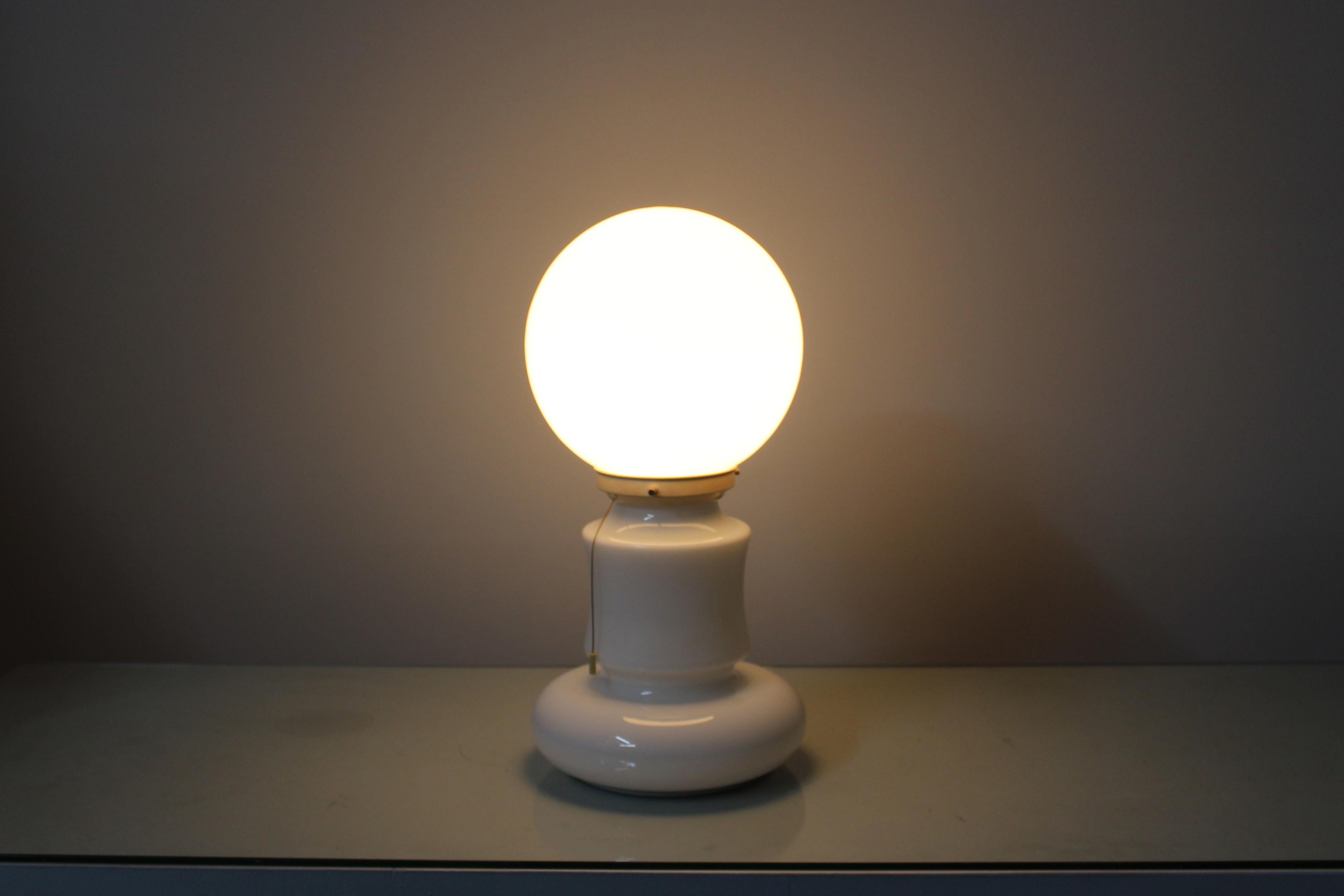 Space A.C. for Mazzega Murano Glass Table Lamp 70s Italy en vente 1