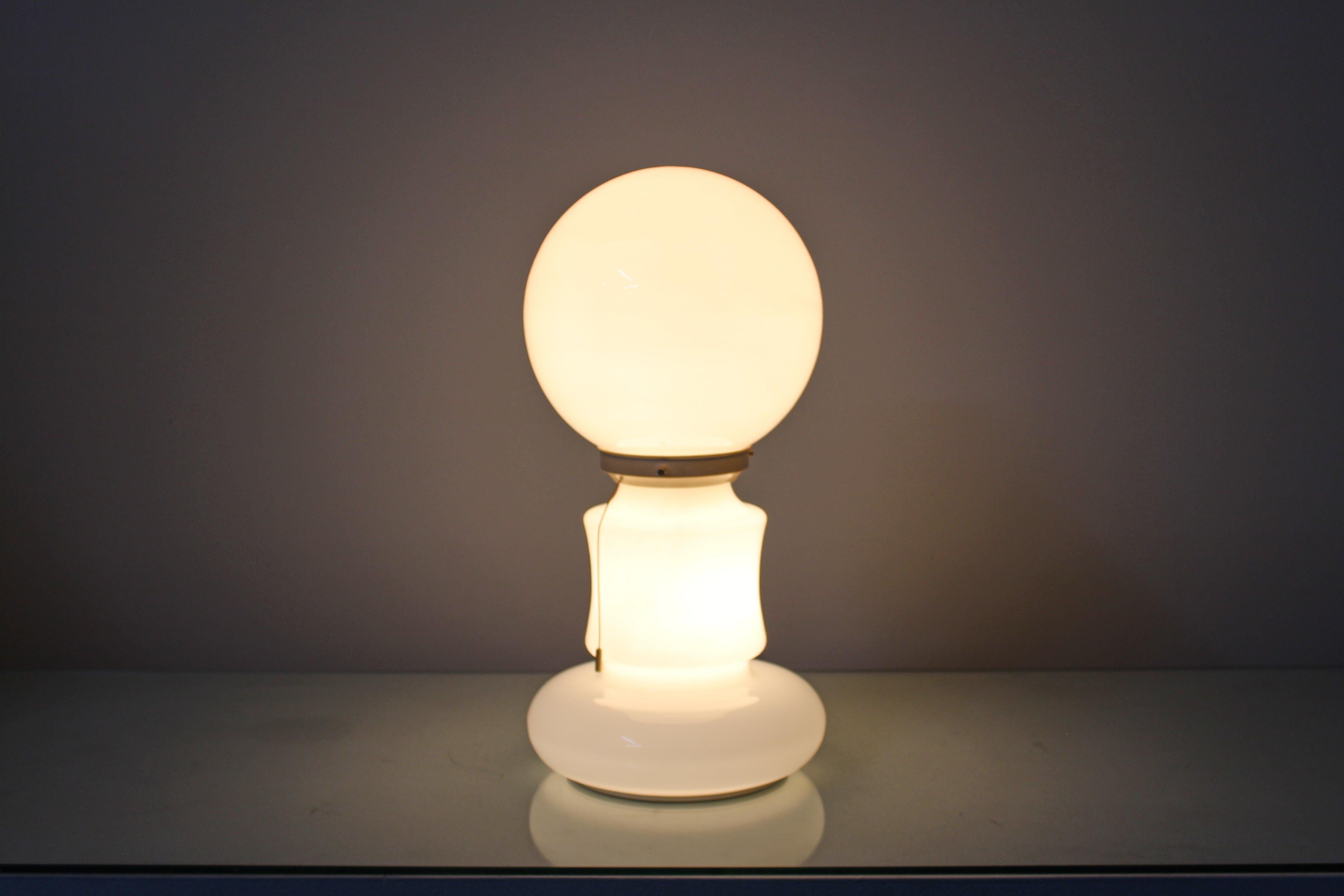 Space A.C. for Mazzega Murano Glass Table Lamp 70s Italy en vente 2