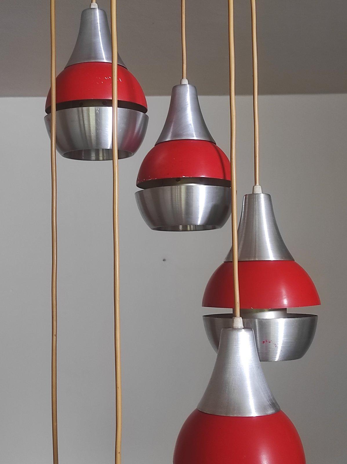 Late 20th Century Space Age Cascade Chandelier 1970s For Sale