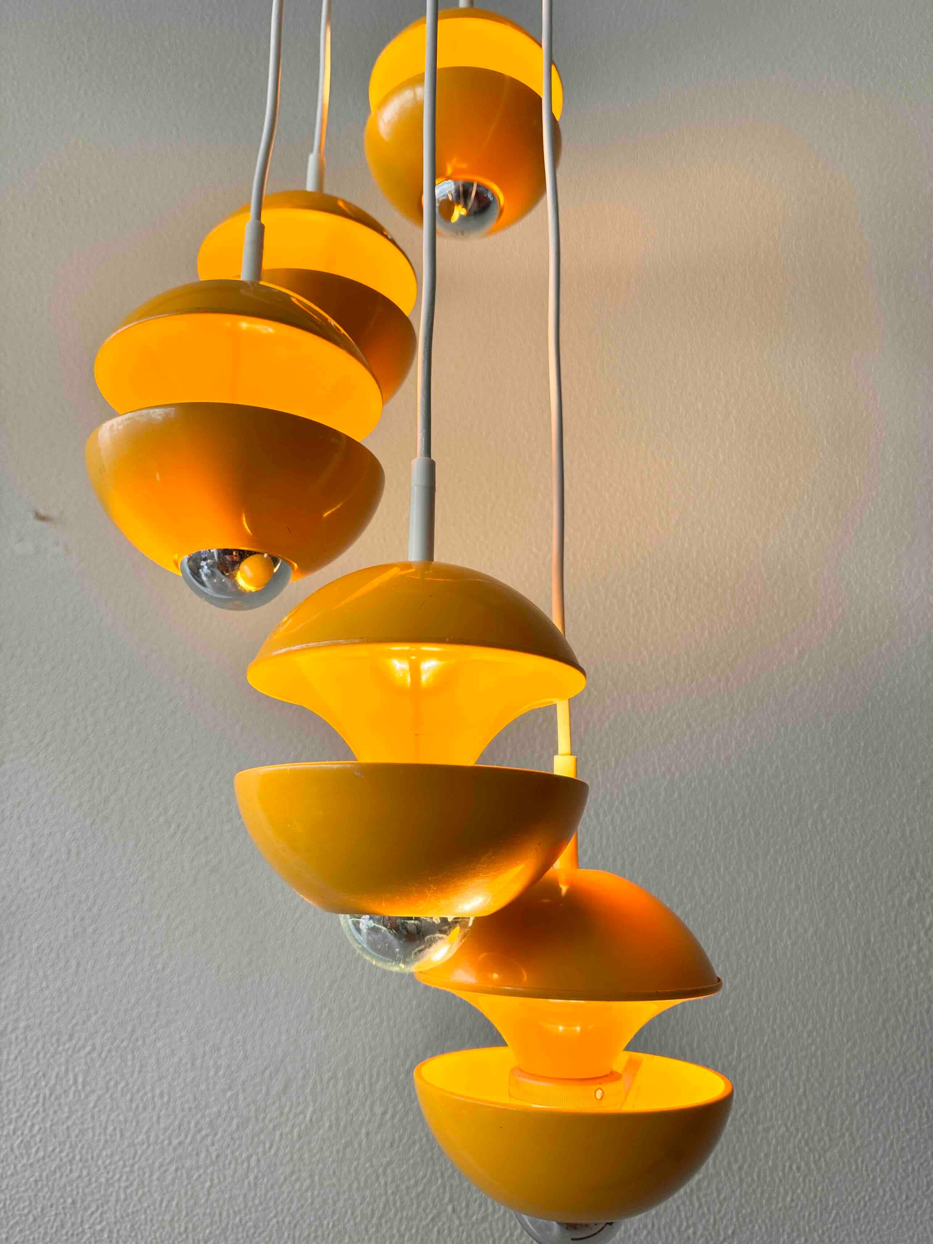 Space Age Cascade Lamp by Klaus Hempel for Kaiser, Germany, 1972 7