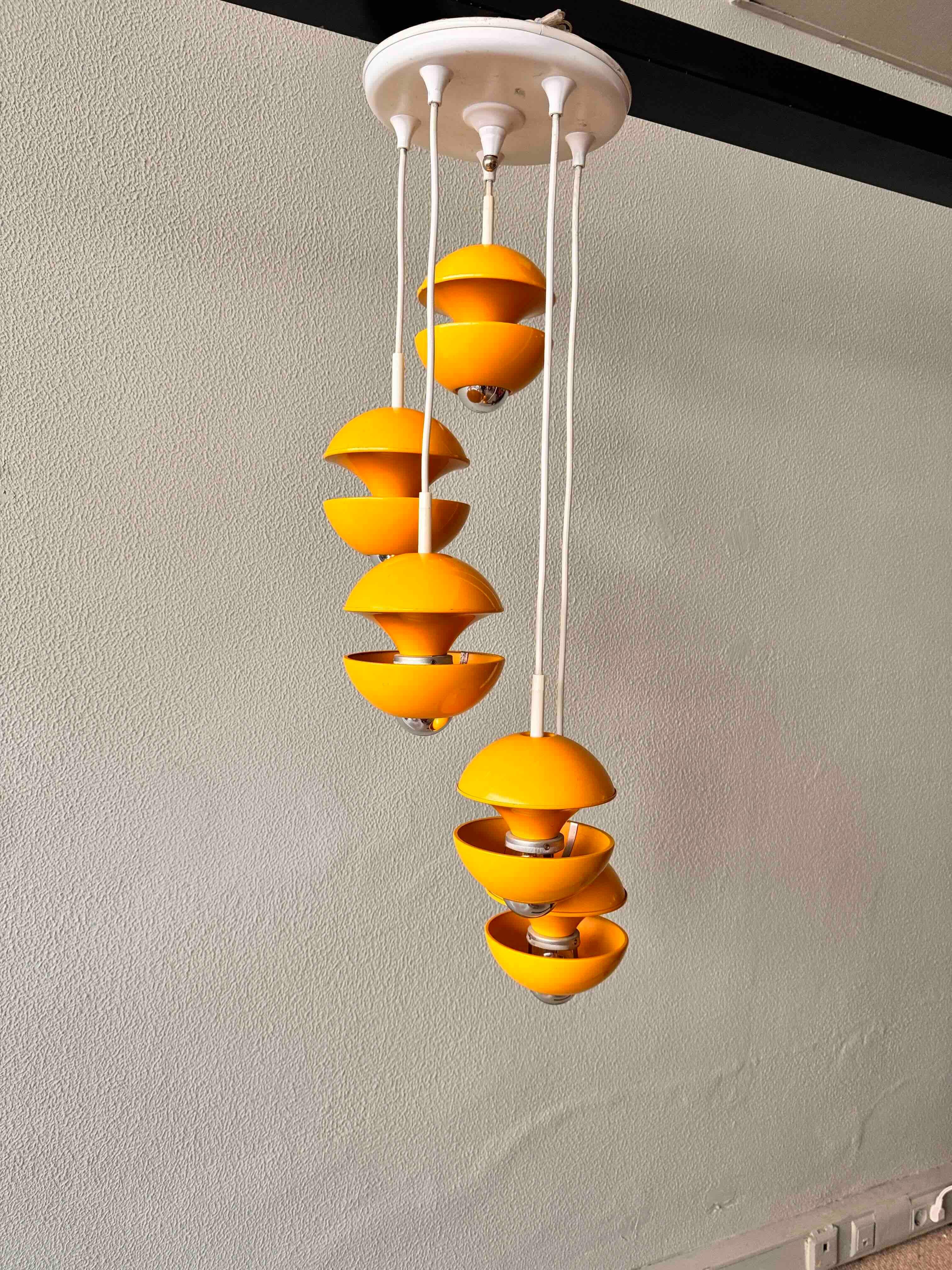 Space Age Cascade Lamp by Klaus Hempel for Kaiser, Germany, 1972 1
