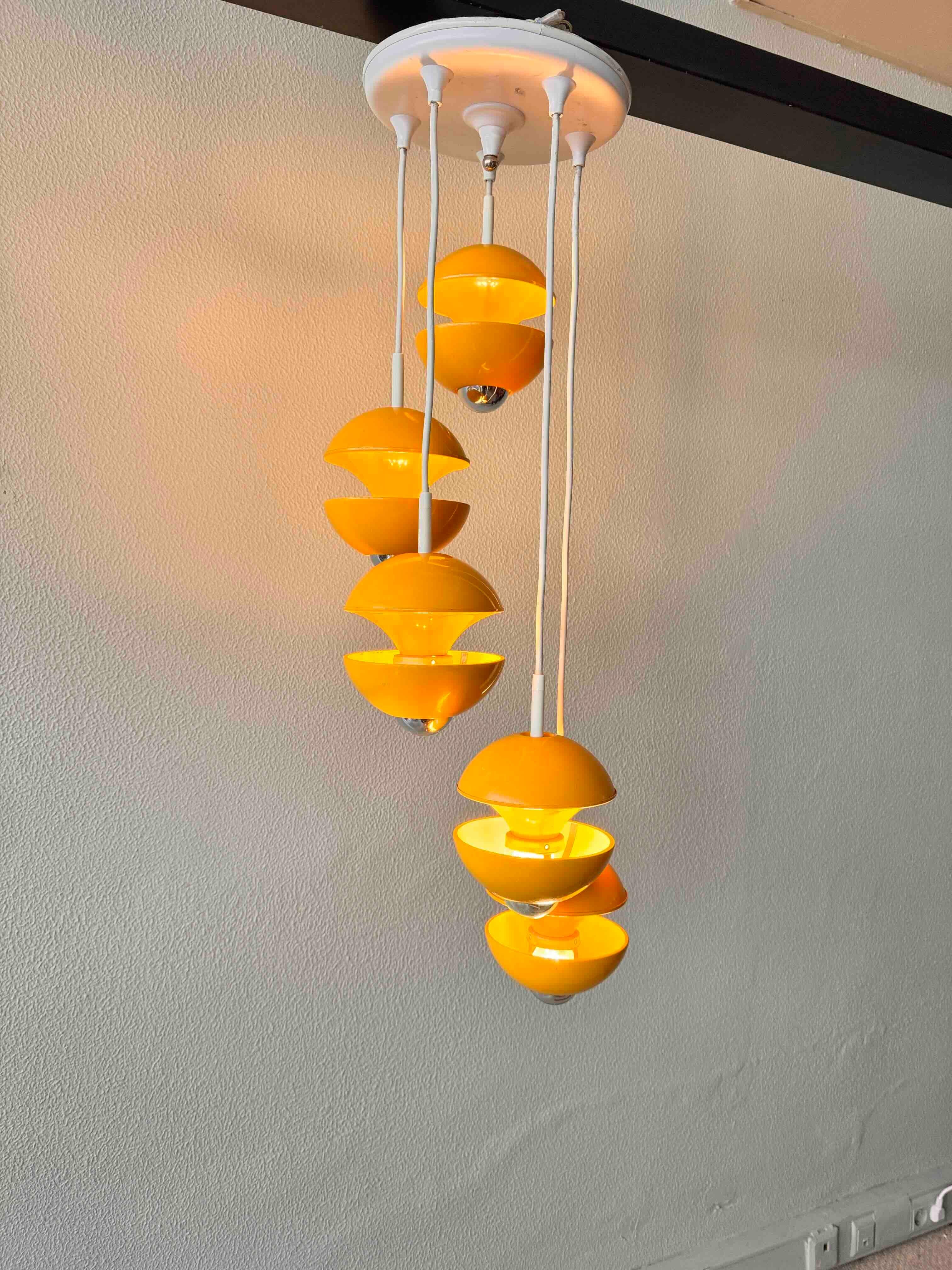 Space Age Cascade Lamp by Klaus Hempel for Kaiser, Germany, 1972 2
