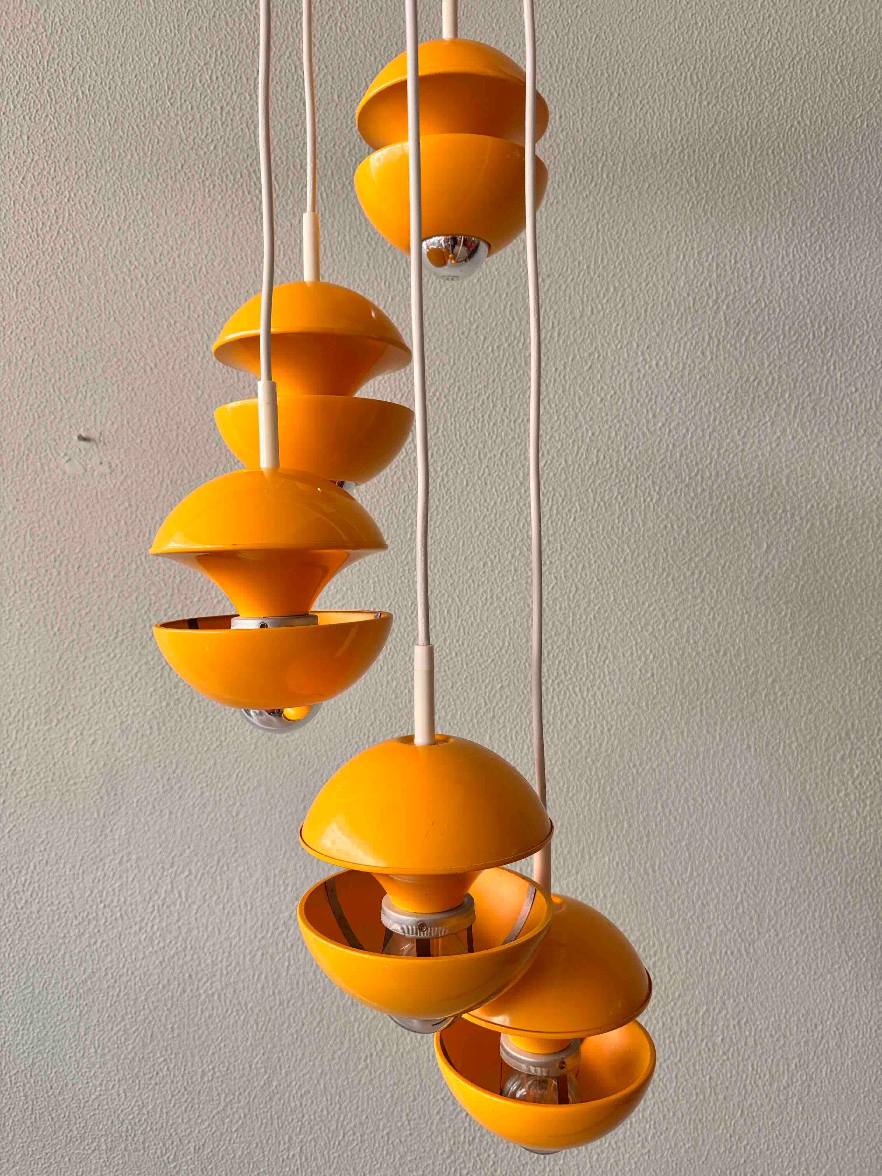 Space Age Cascade Lamp by Klaus Hempel for Kaiser, Germany, 1972 3
