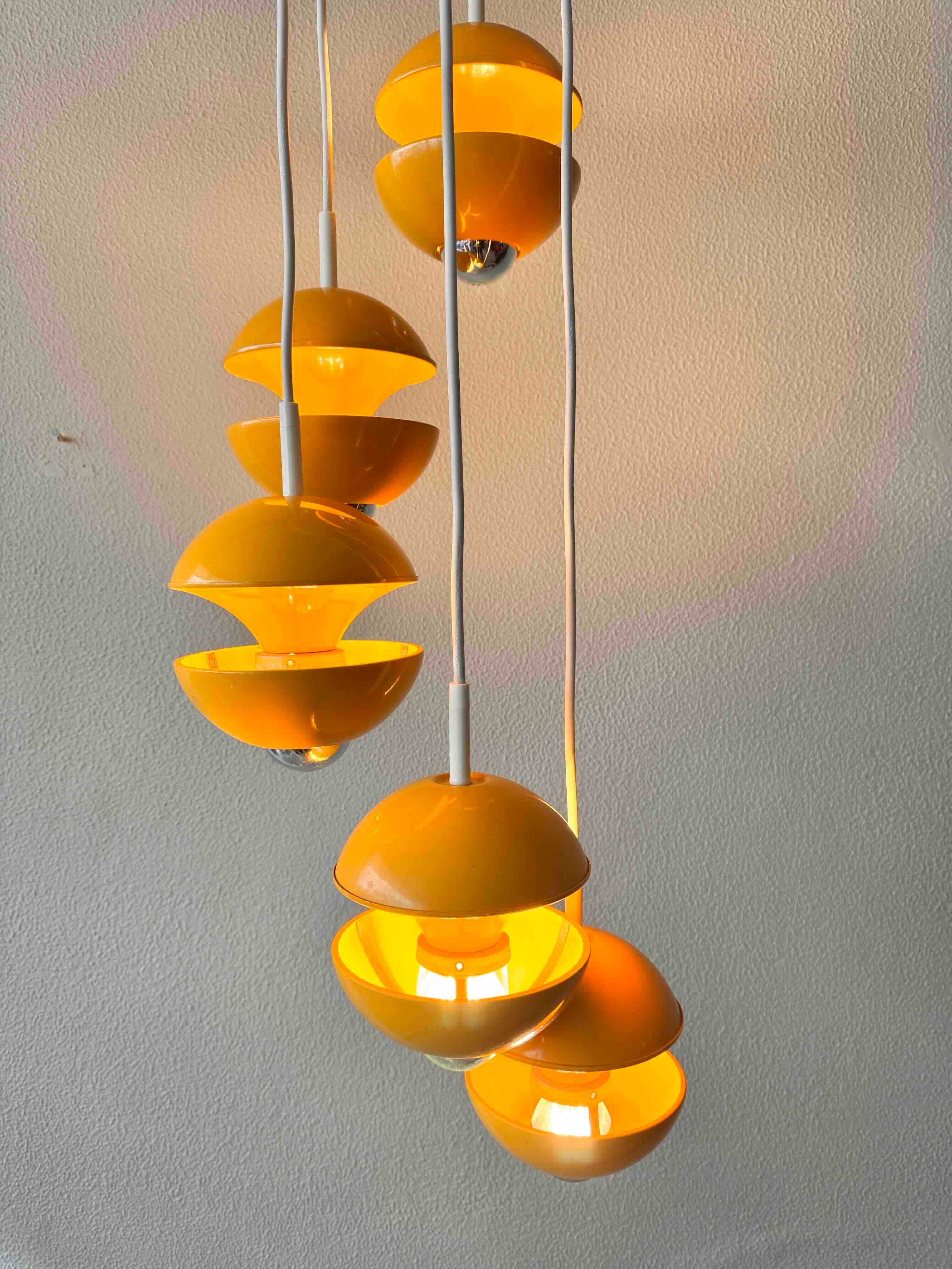 Space Age Cascade Lamp by Klaus Hempel for Kaiser, Germany, 1972 4