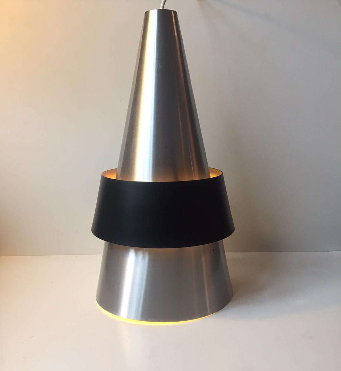 Space Age Ceiling Lamp Corona by Jo Hammerborg, Fog & Mørup, 1960s In Good Condition For Sale In Esbjerg, DK