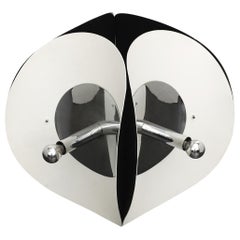 Plafonnier de l'ère spatiale avec 4 globes, années 1970.
